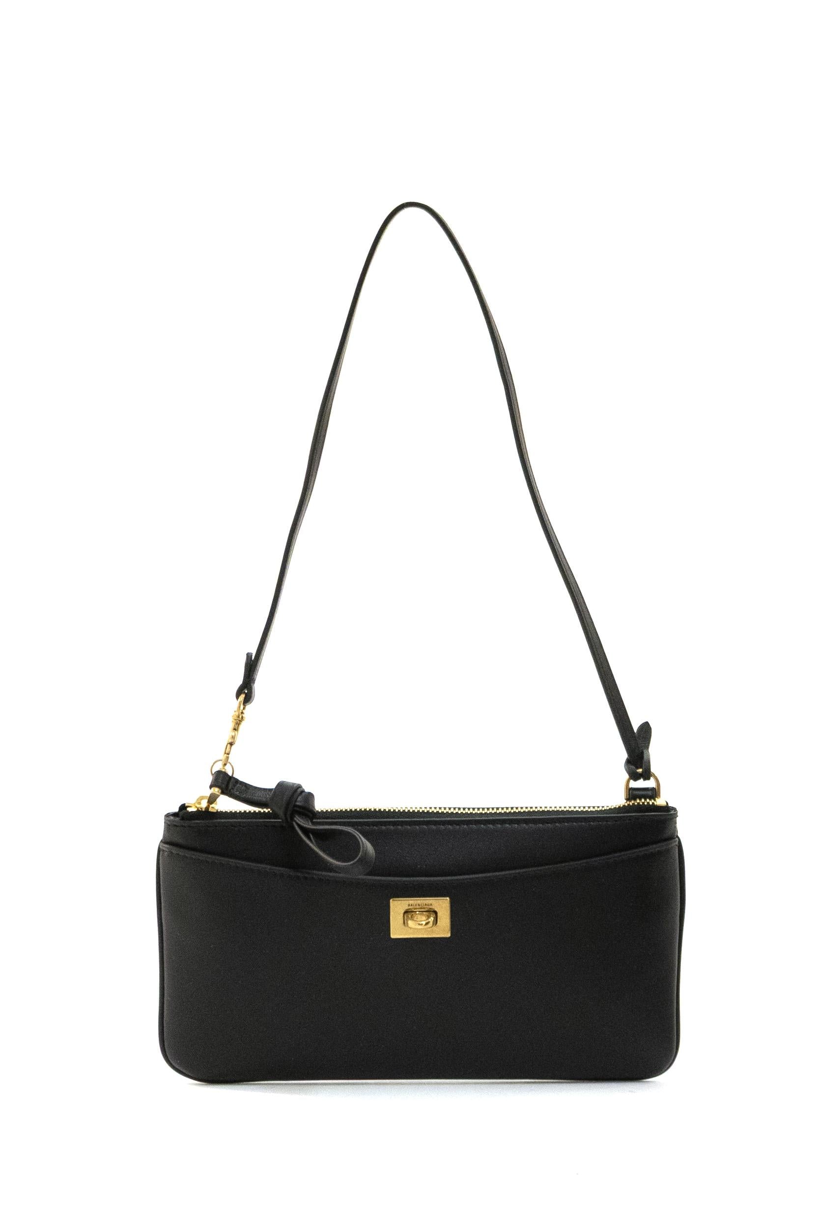 Pouch Rodeo in Pelle colore nero<BR/> 853395 2ABKX 1000 BALENCIAGA 