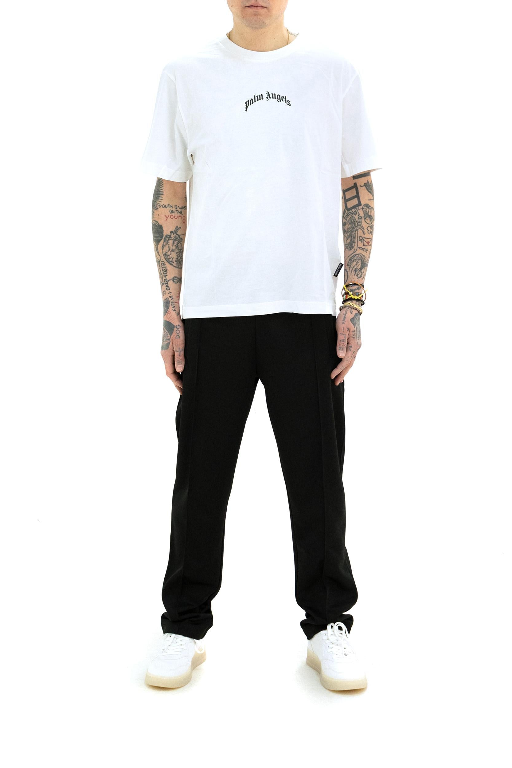 T-shirt<BR/> PMAA089S25JER004 0310 PALM ANGELS 