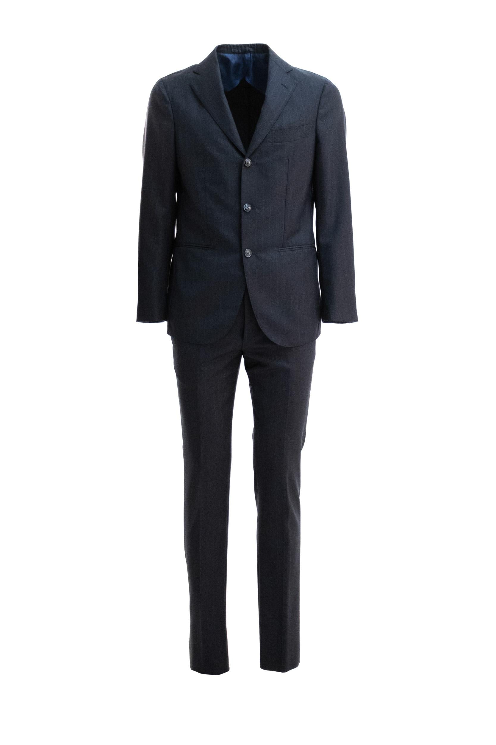 Abito blu gessato SLELLO9120 001 BARBA 