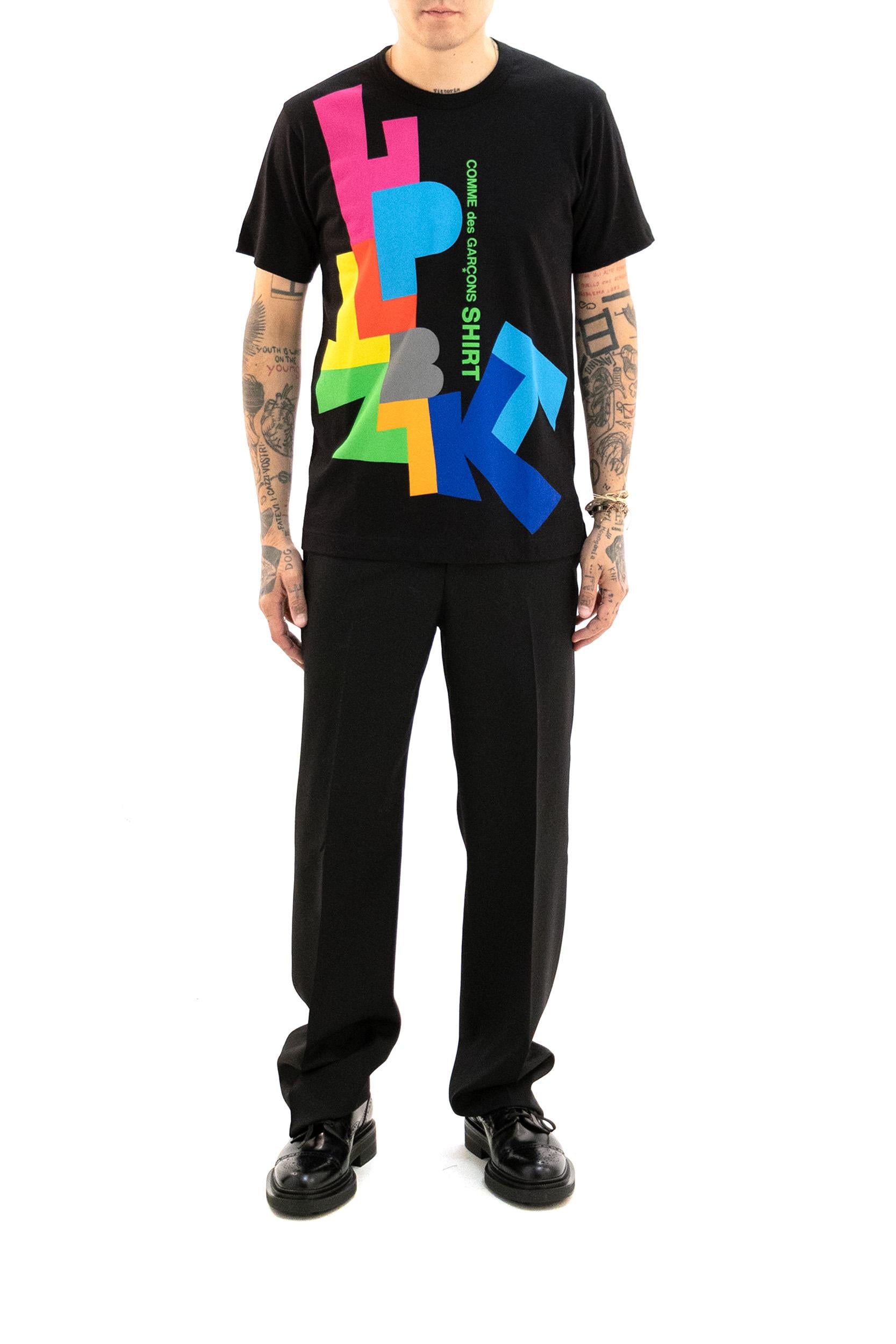 T-shirt Cotone Nero<BR/> FP-T002 1 CDG SHIRT 