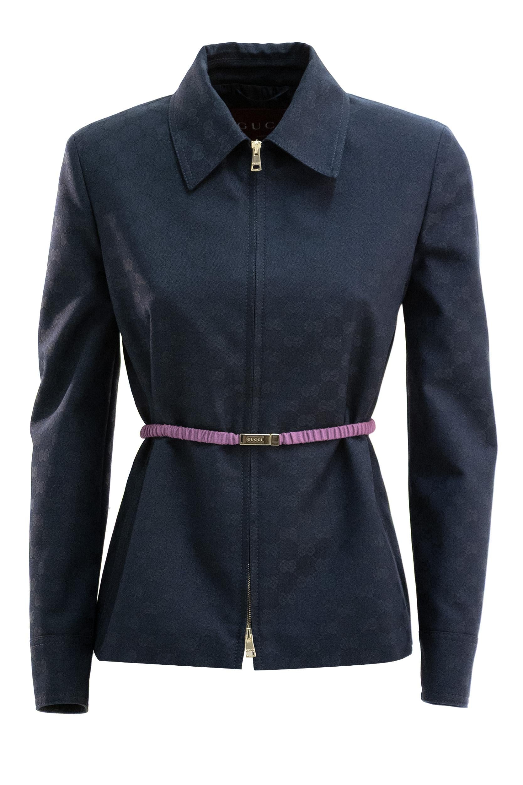 Giacca in Gabardina di Cotone GG<BR/> 851889 ZAQXT 4474 GUCCI 
