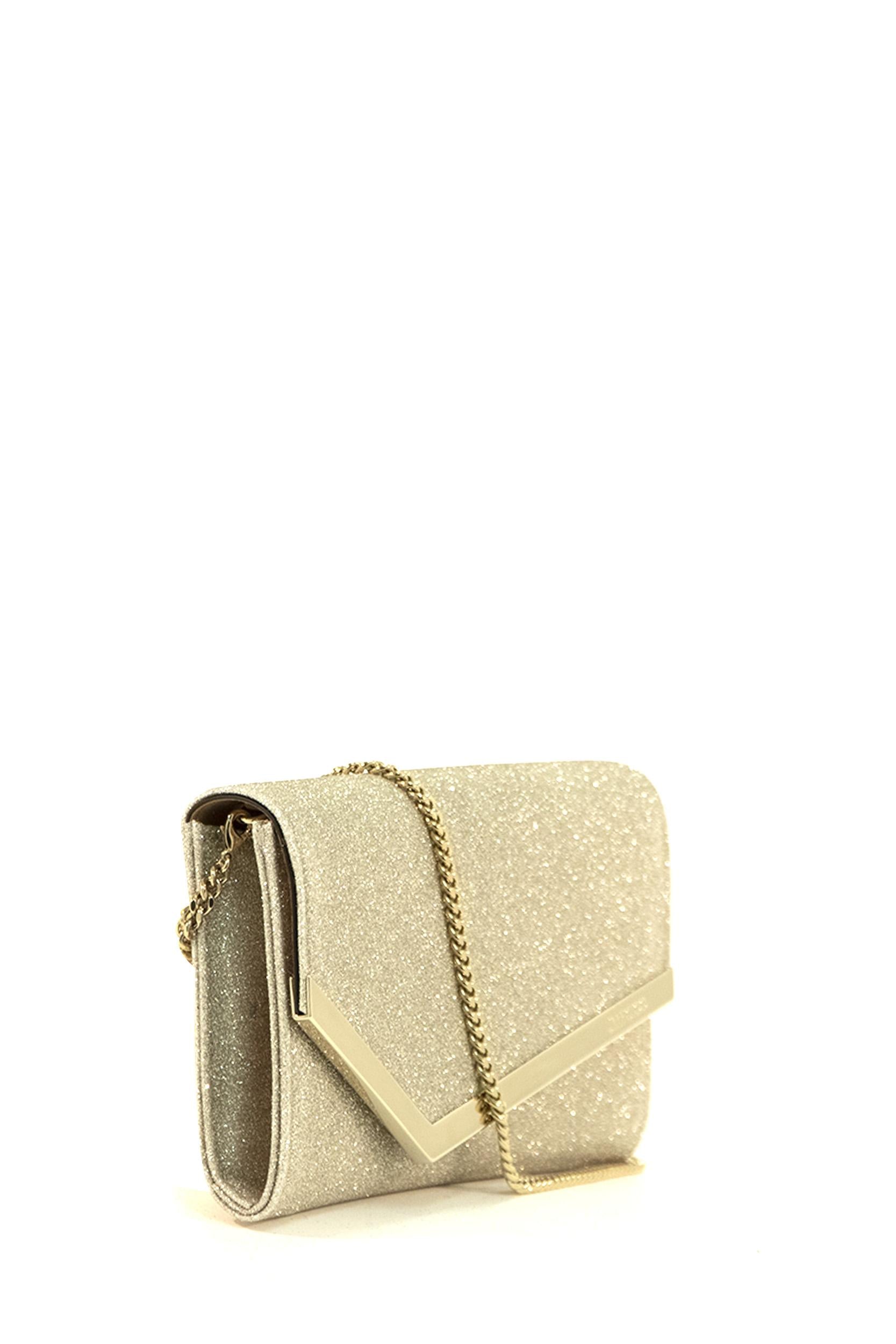 Clutch Emmie<BR/> EMMIE DGZ PLATINUM ICE JIMMY CHOO 