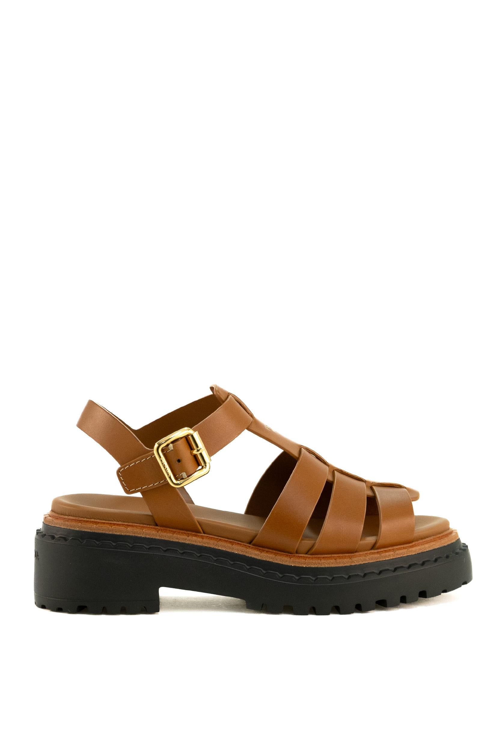 Sandali in pelle<BR/> 1X923N F 055 7V6 F0R1R PRADA 