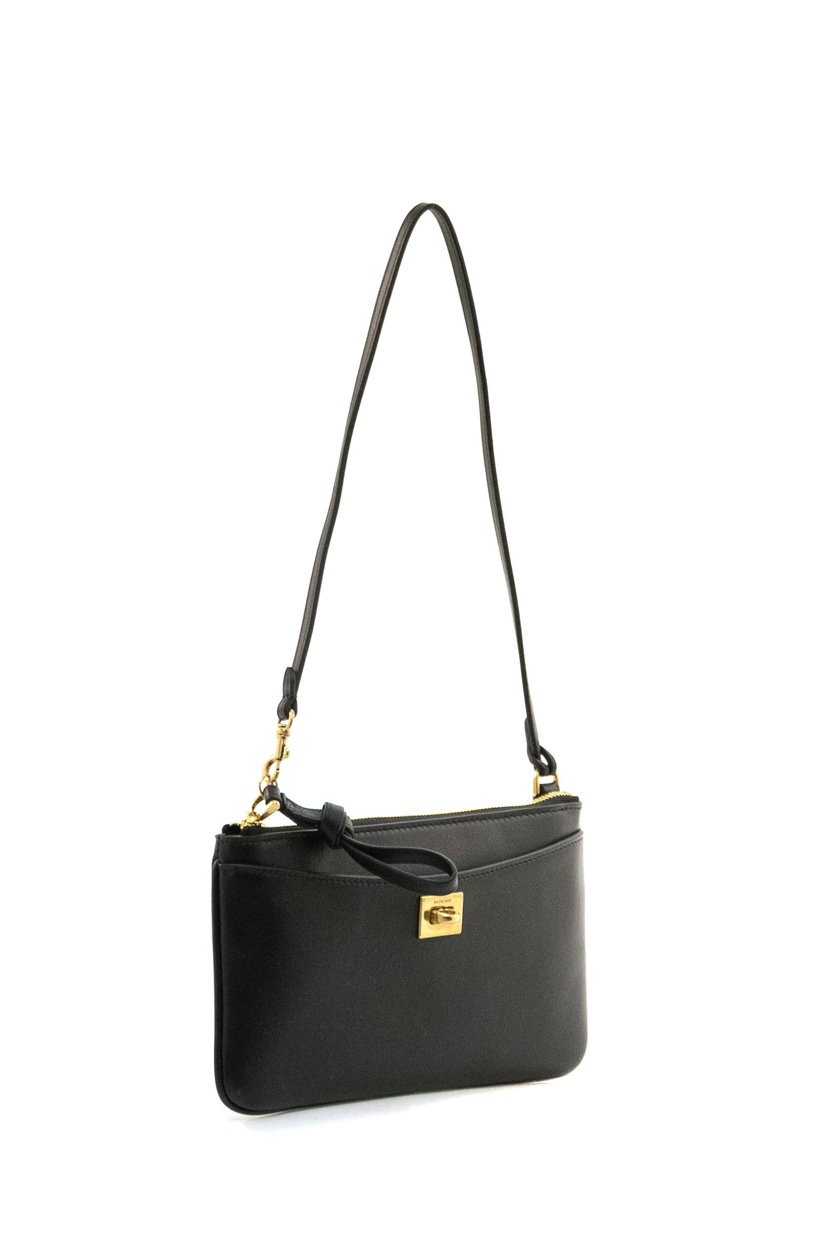 Pouch Rodeo in Pelle colore nero<BR/> 853395 2ABKX 1000 BALENCIAGA 