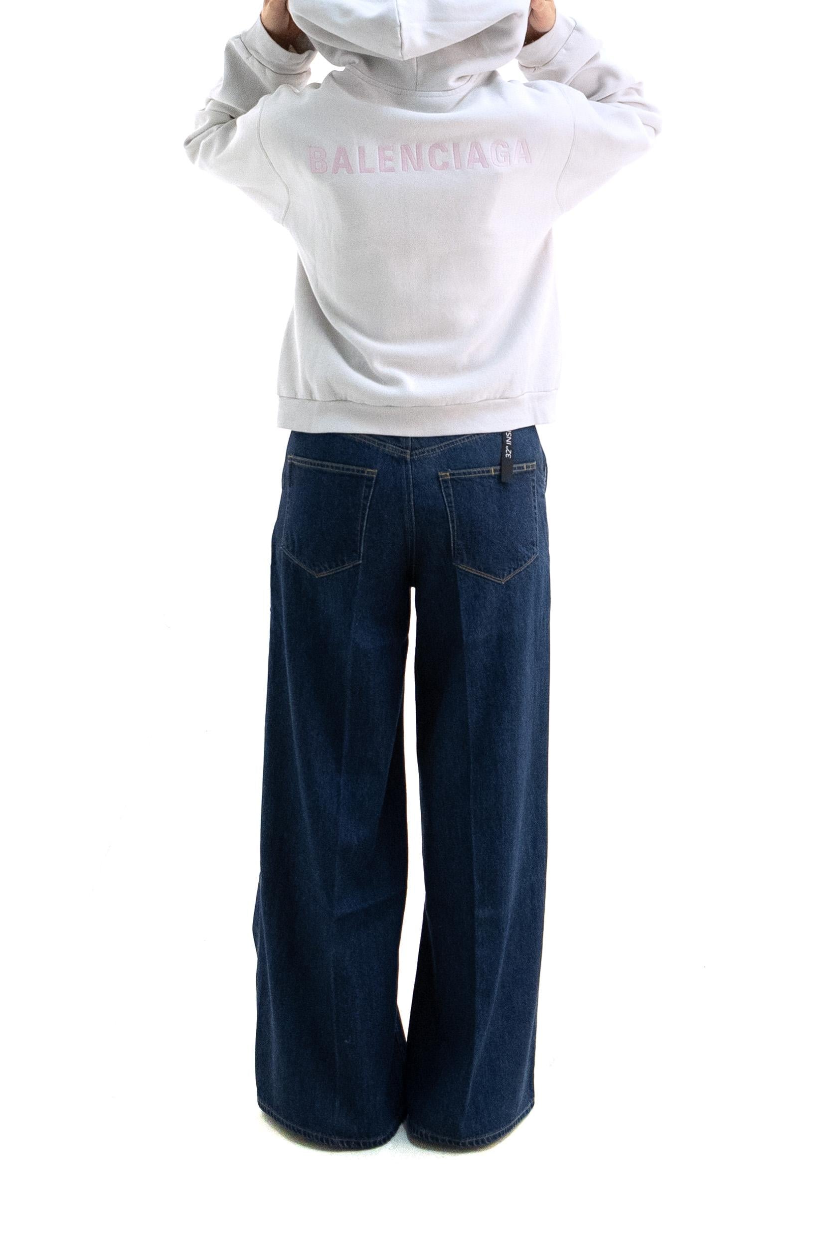 Felpa cotone colore gesso<BR/> 851236 TTVJ2 2420 BALENCIAGA 