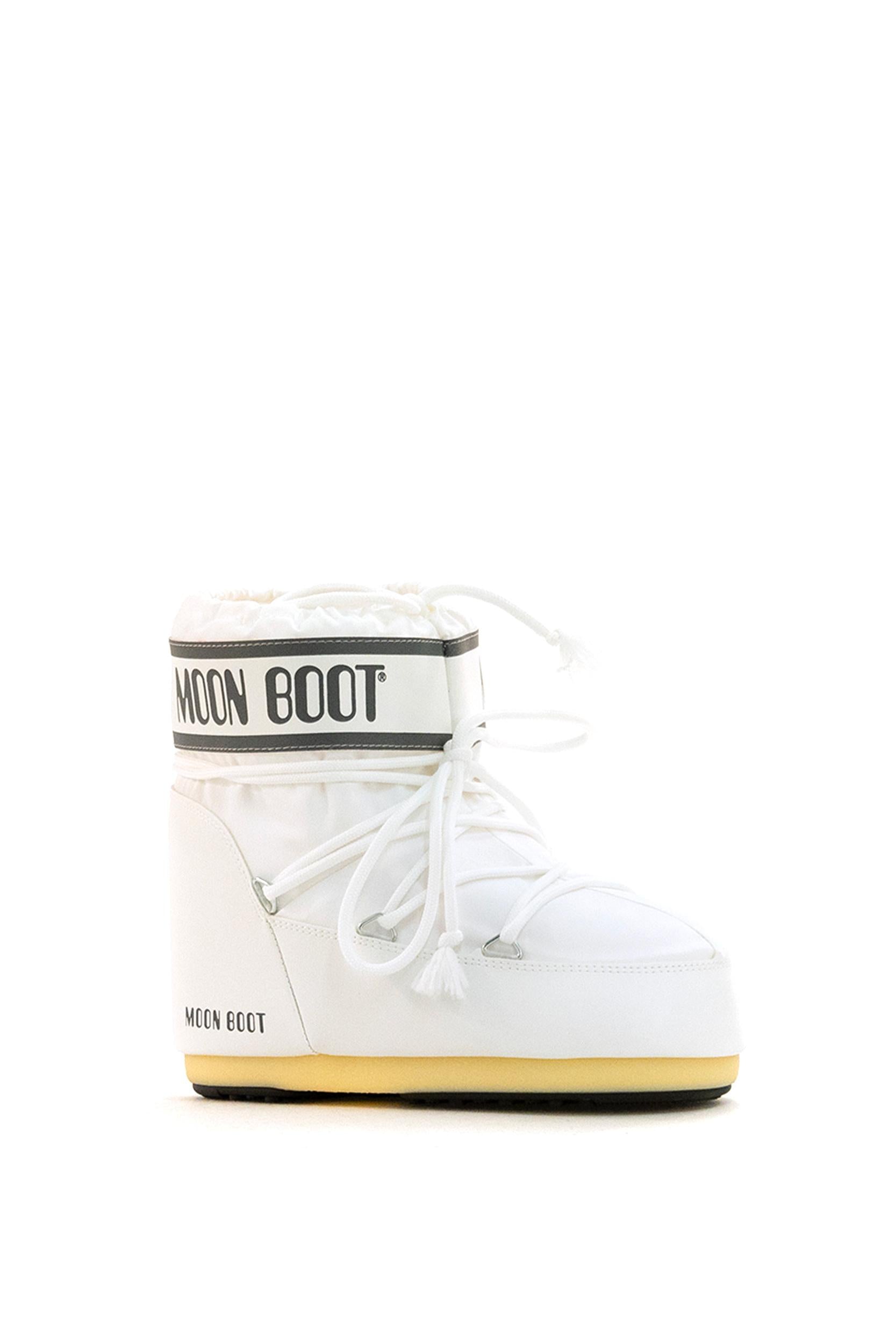 Stivaletti da neve Moon Boot Icon in nylon color bianco<BR/> 80D1409340 A009 MOON BOOT 