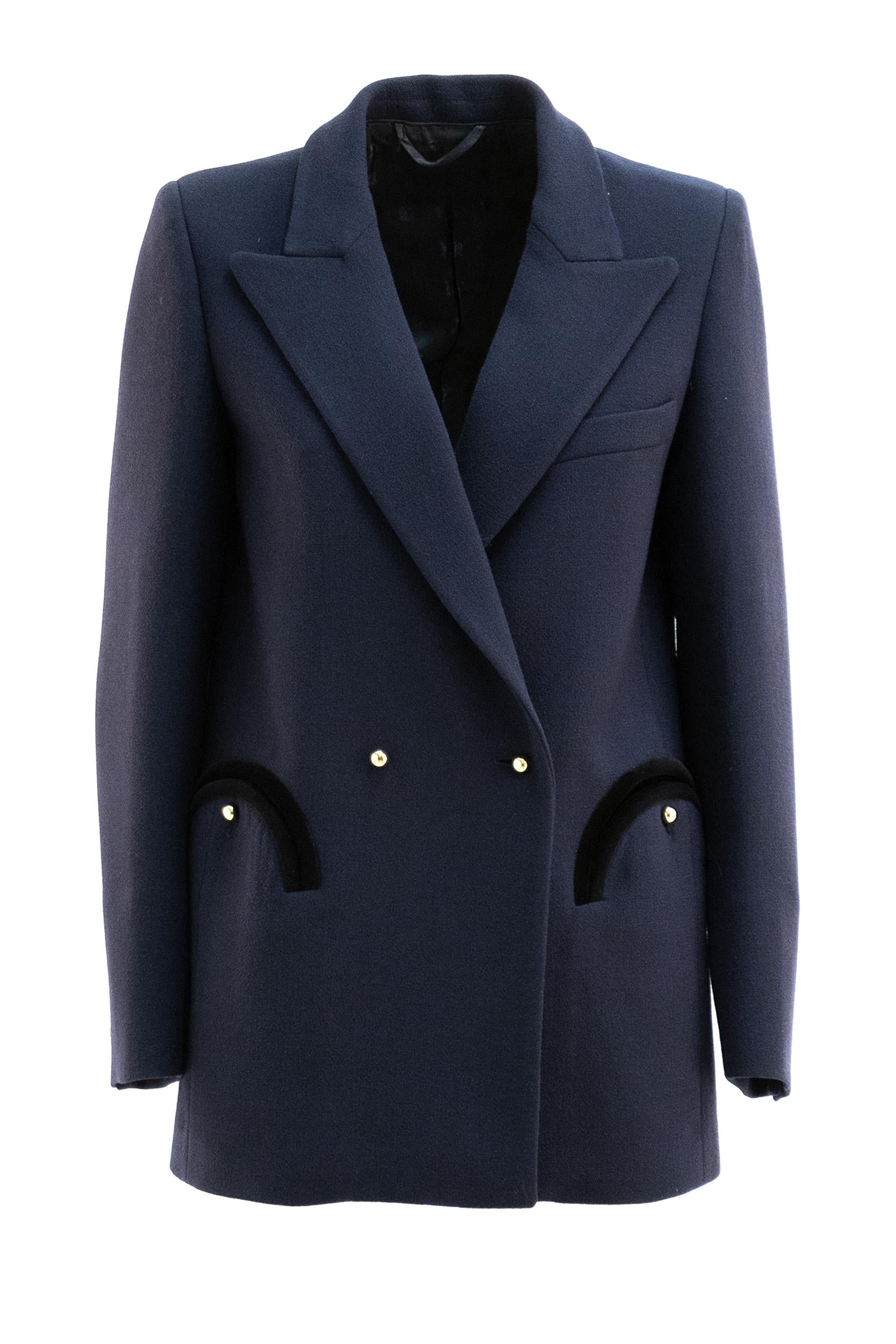 Blazer Doppiopetto in Satin<BR/> BZEND01 NO-ESSE 0017 BLAZE' MILANO 