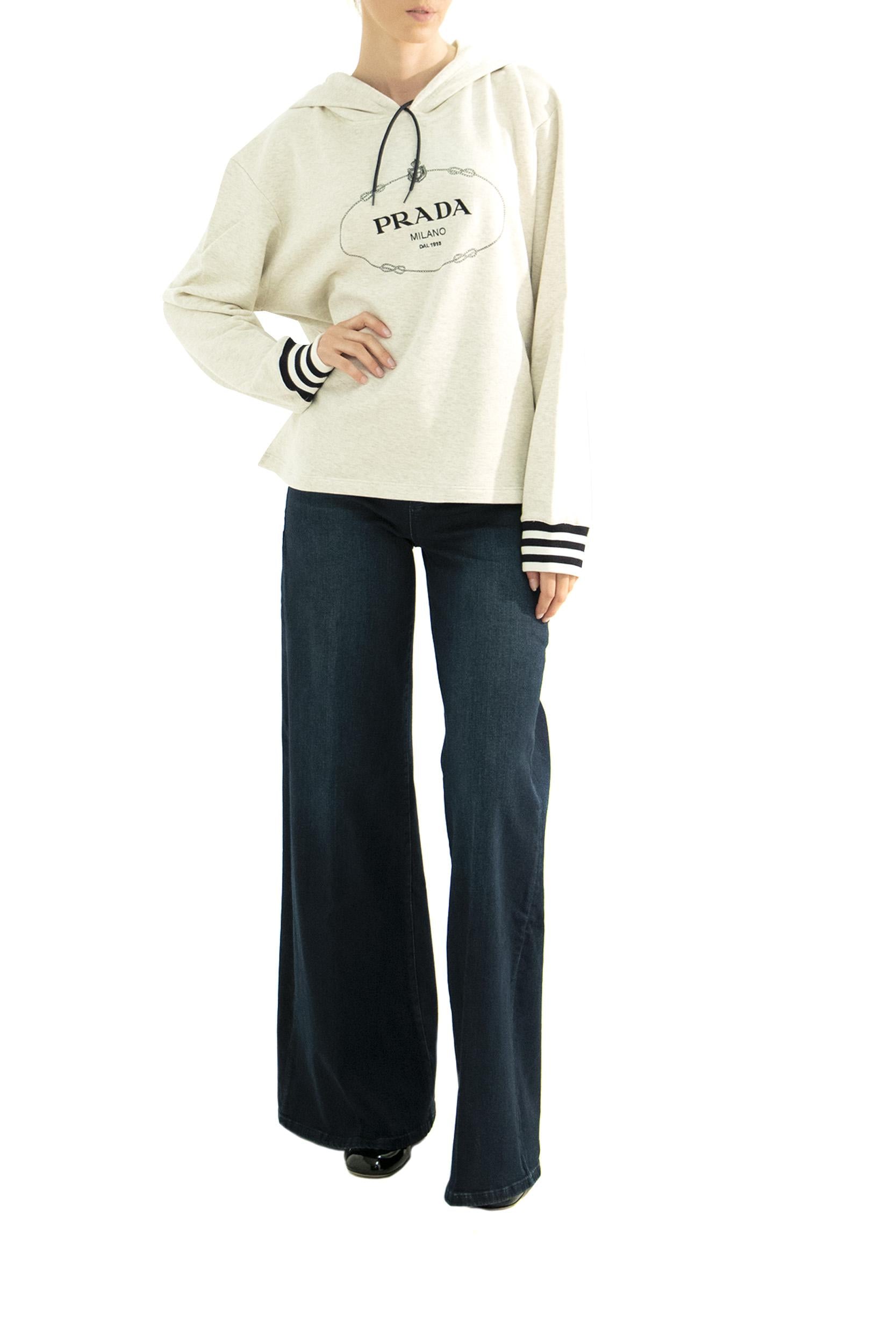 Felpa con cappuccio 134677 S 232 1X6Q F0018 PRADA 
