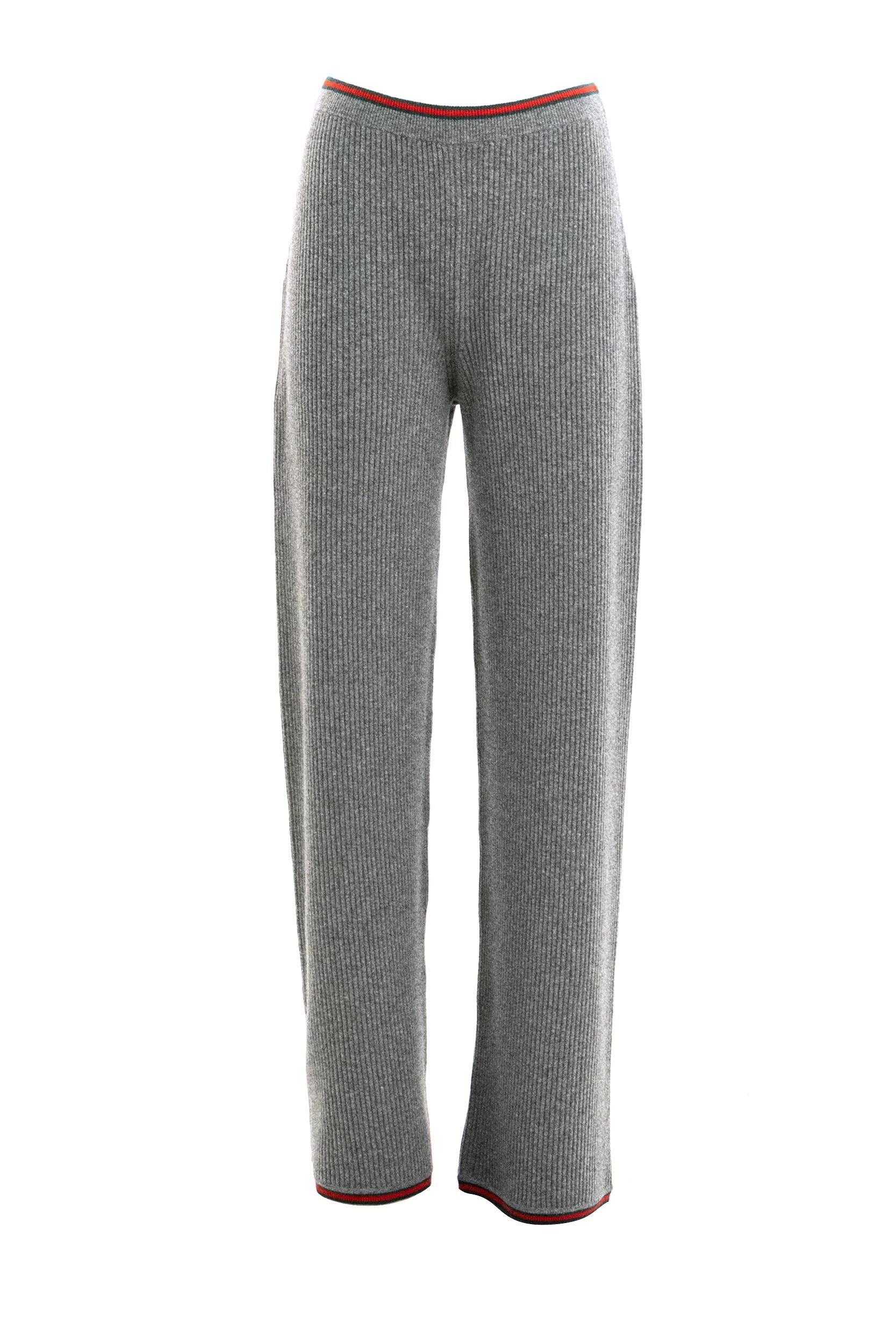 GUCCI Pantaloni in lana a coste grigio<BR/> 835985 XKEVL 1073 GUCCI 