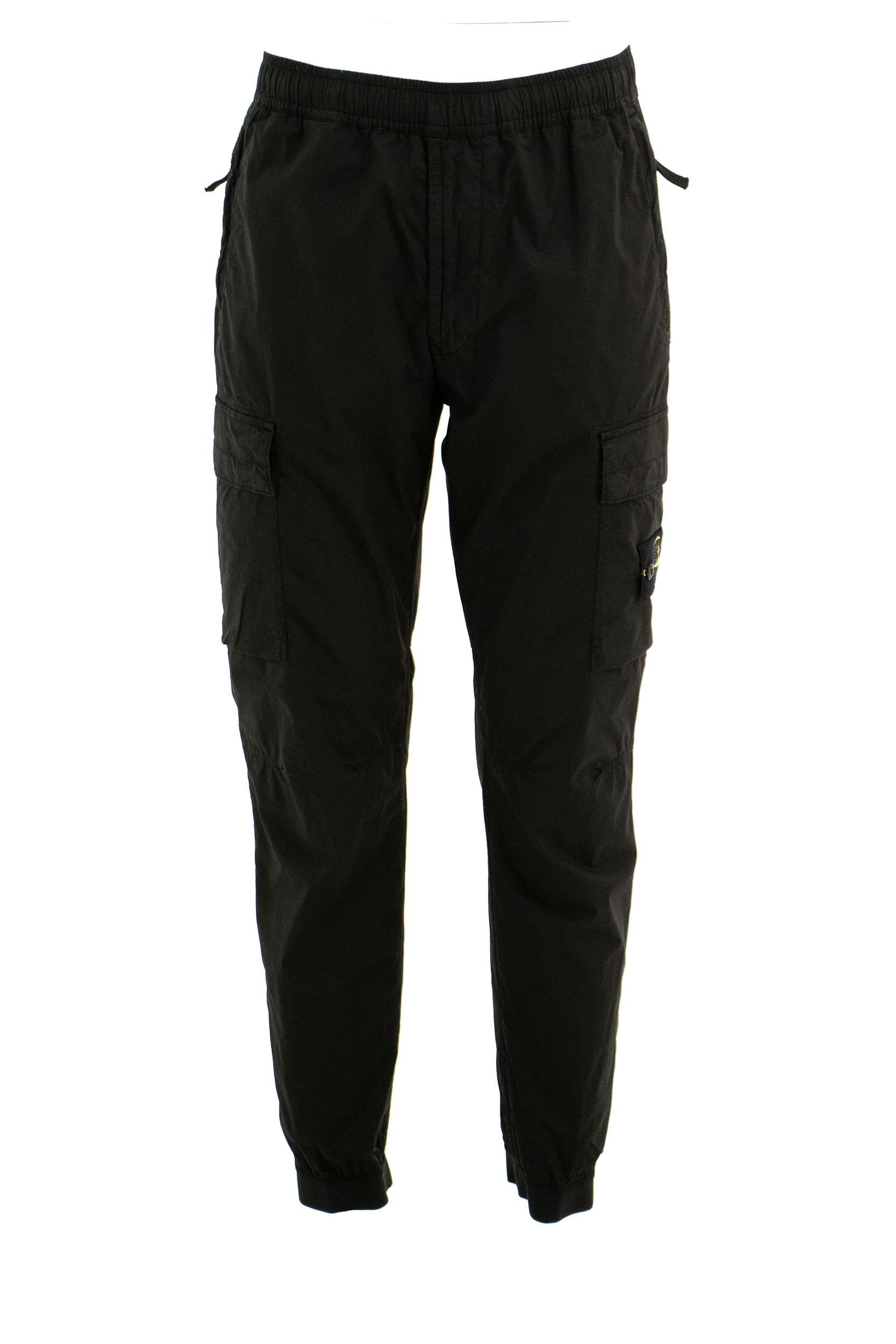 Pantaloni Cargo in Tela di Cotone<BR/> L1S153100031 S0003 V0029 STONE ISLAND 