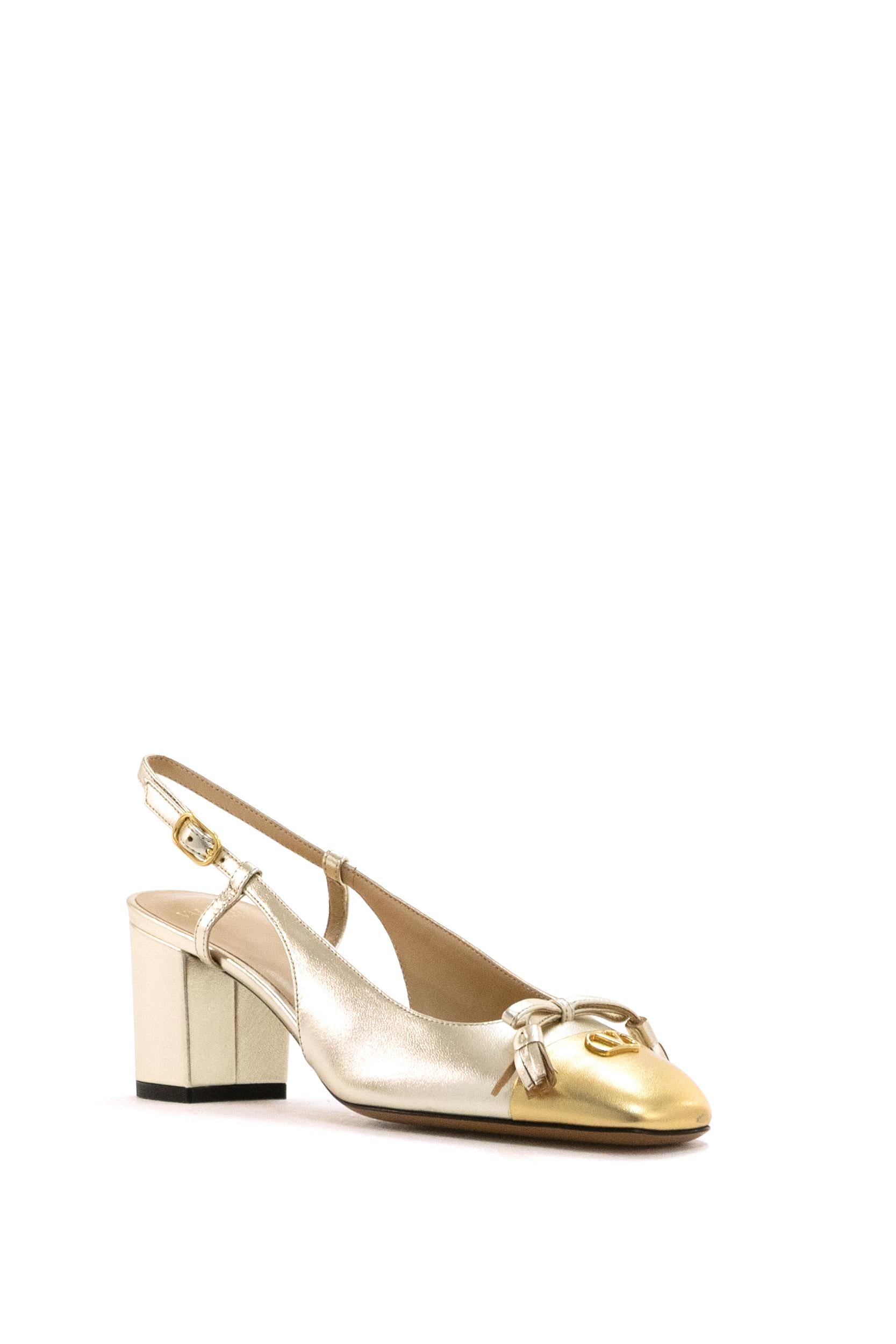 Décolleté Slingback Valet Du Roi in Capretto<BR/> 8W2S0MH9KDR DLW VALENTINO GARAVANI 