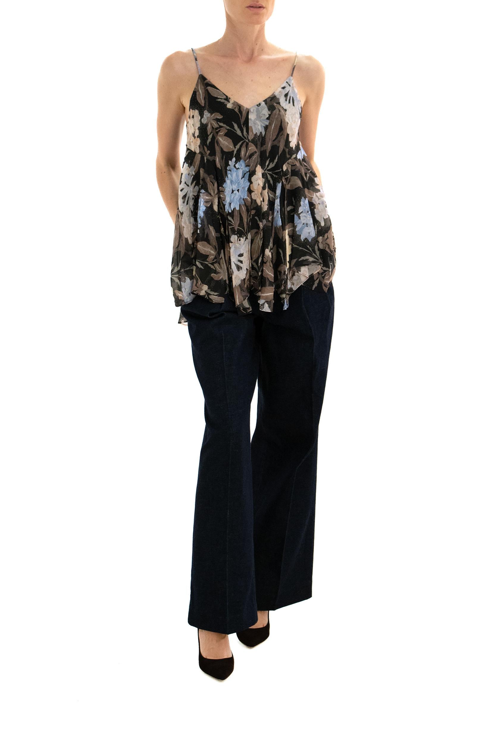 Top a Fazzoletto<BR/> 1206TF242 BLACK INCA ZIMMERMANN 