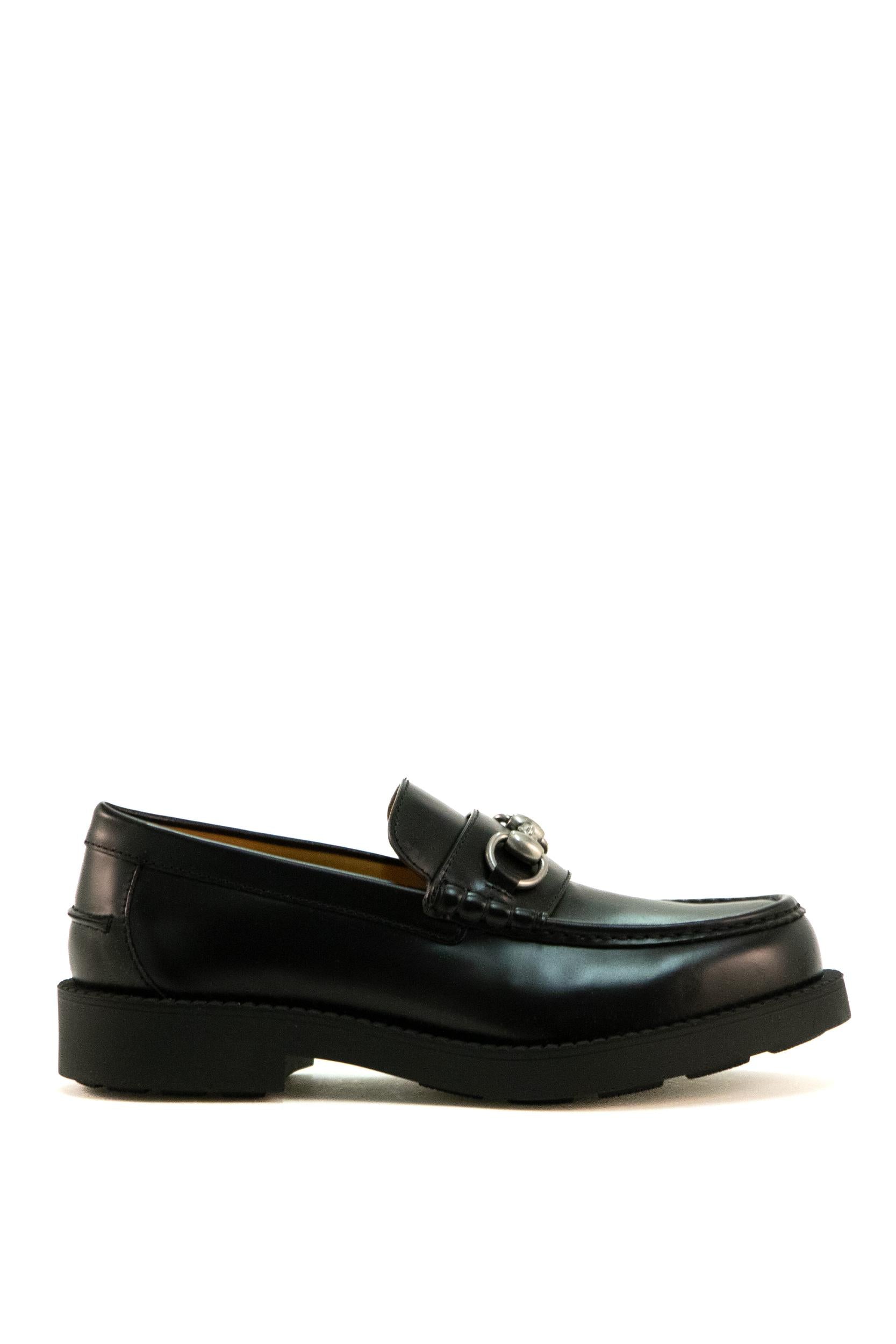 Mocassino con Morsetto<BR/> 794202 0GQ00 1000 GUCCI 
