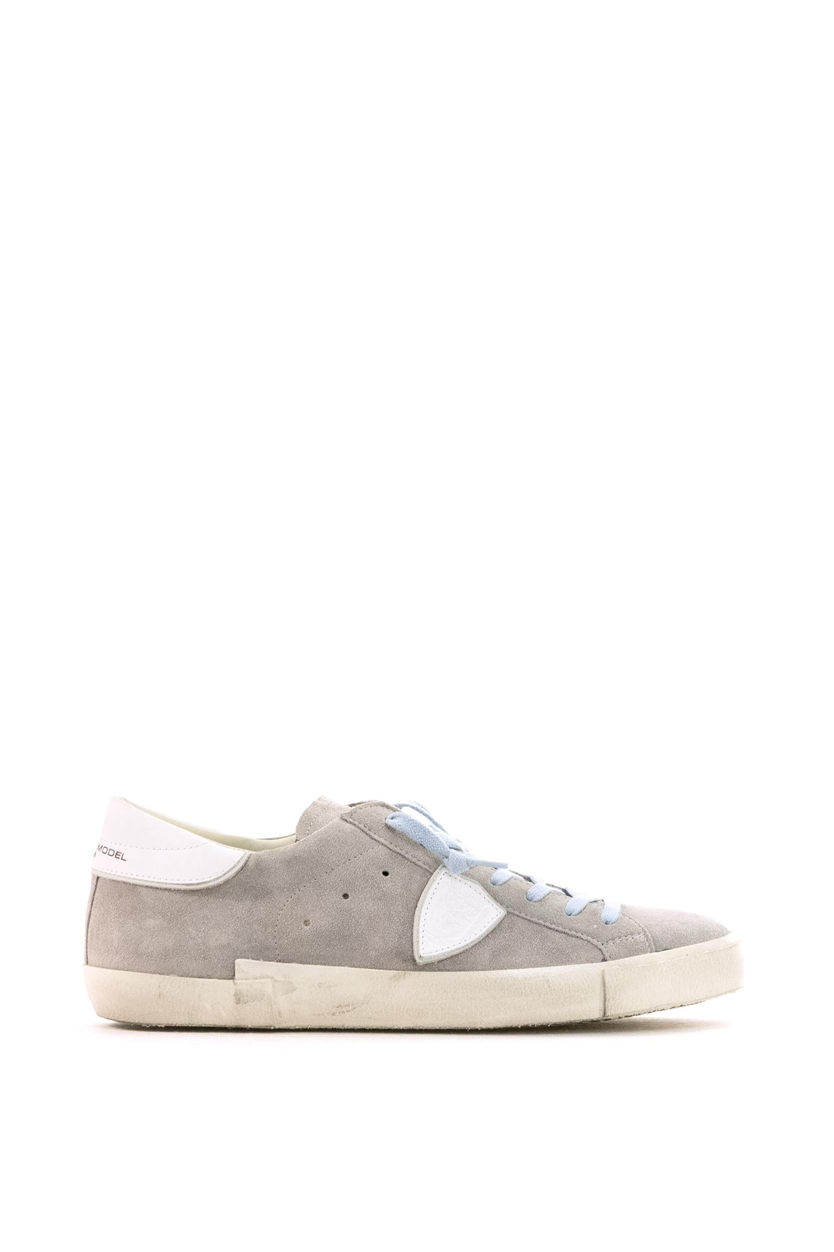 Sneaker Bassa Prsx in Suede<BR/> PRLU XS18 PHILIPPE MODEL 