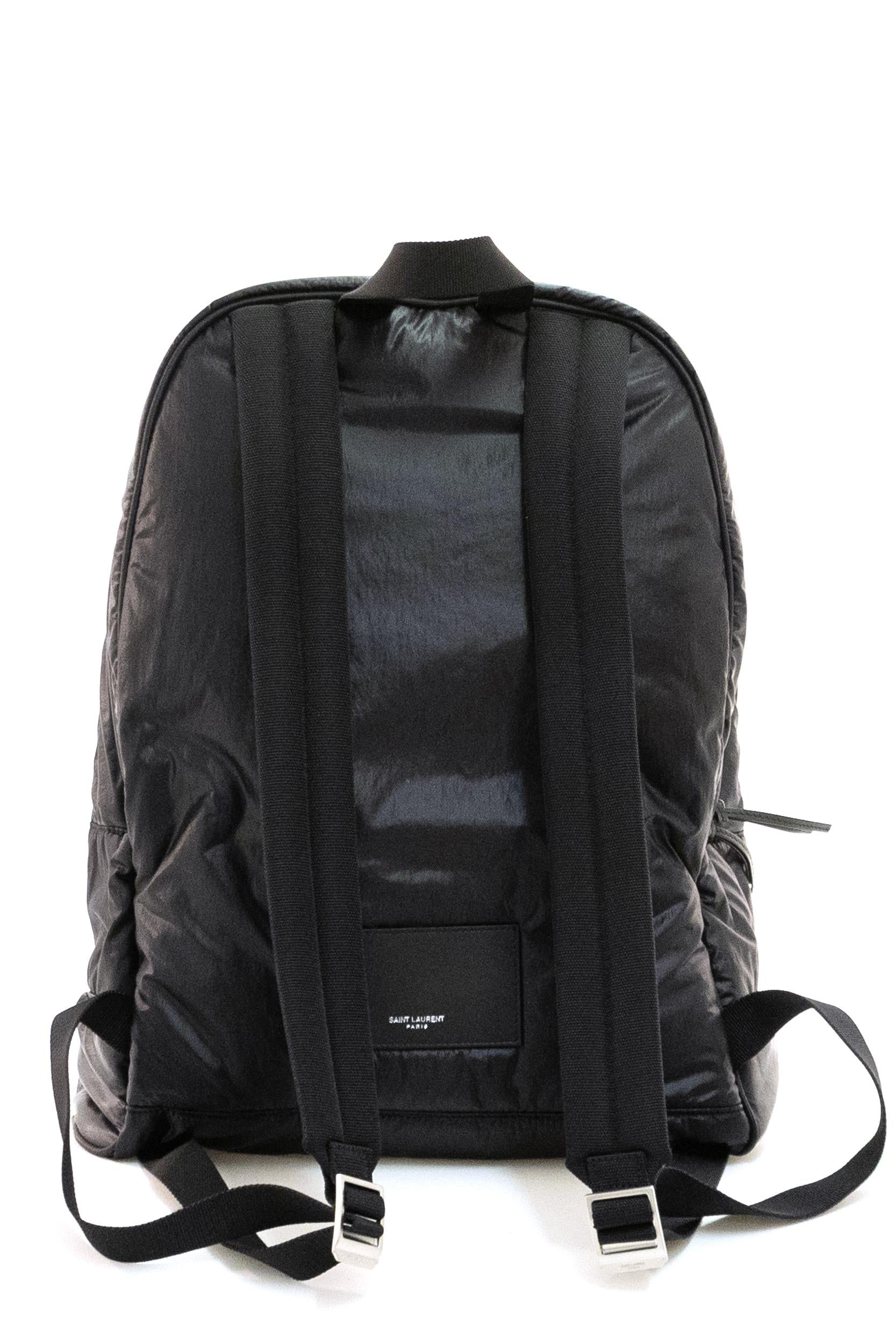 Zaino City in nylon color nero<BR/> 821007 FAEY9 1000 SAINT LAURENT 