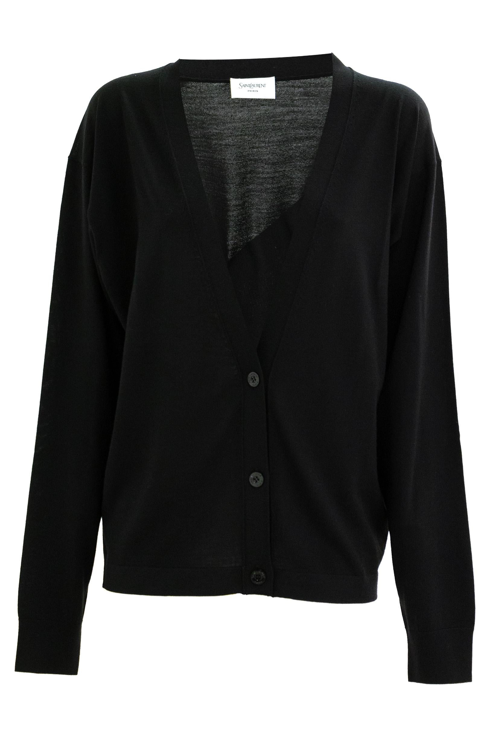 Cardigan<BR/> 823582 Y76TC 1000 SAINT LAURENT 
