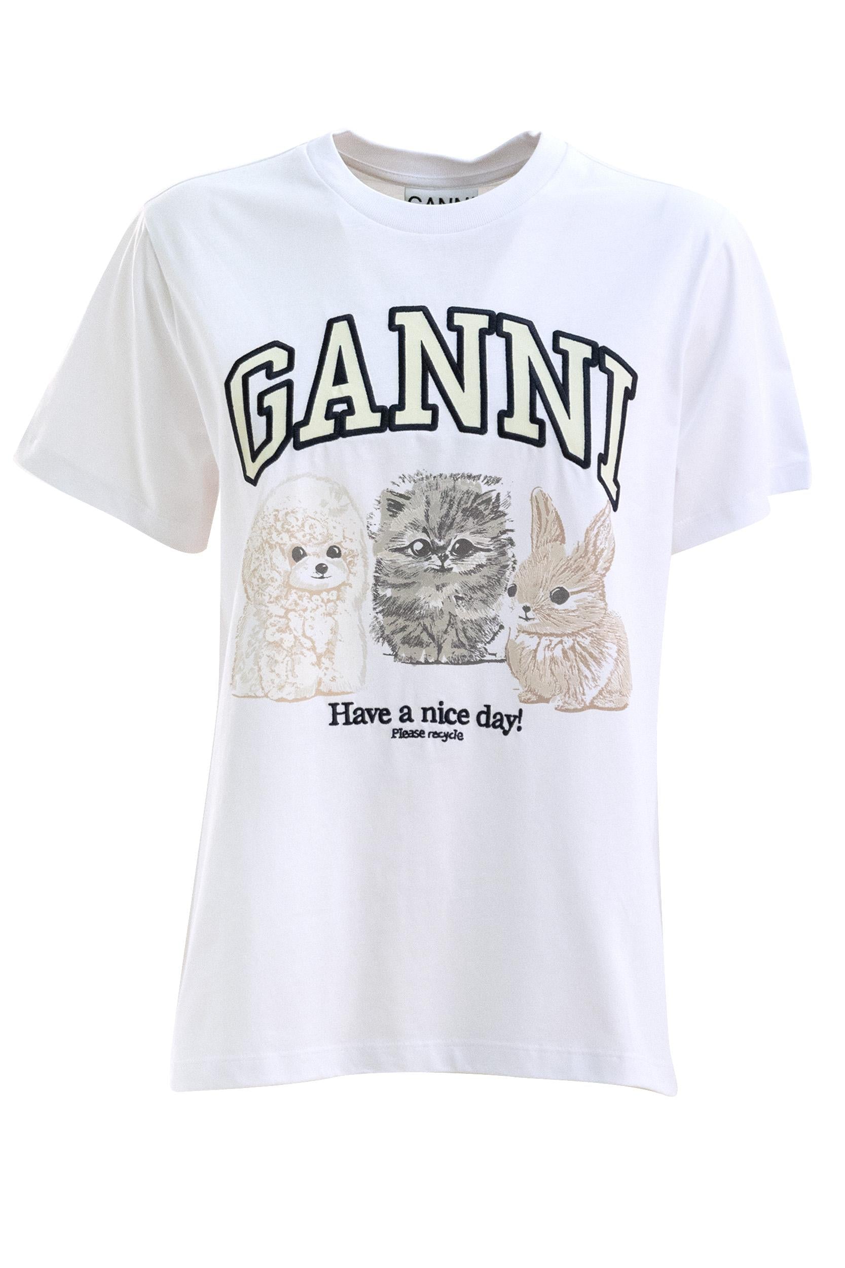 T-shirt<BR/> T4237 151 GANNI 