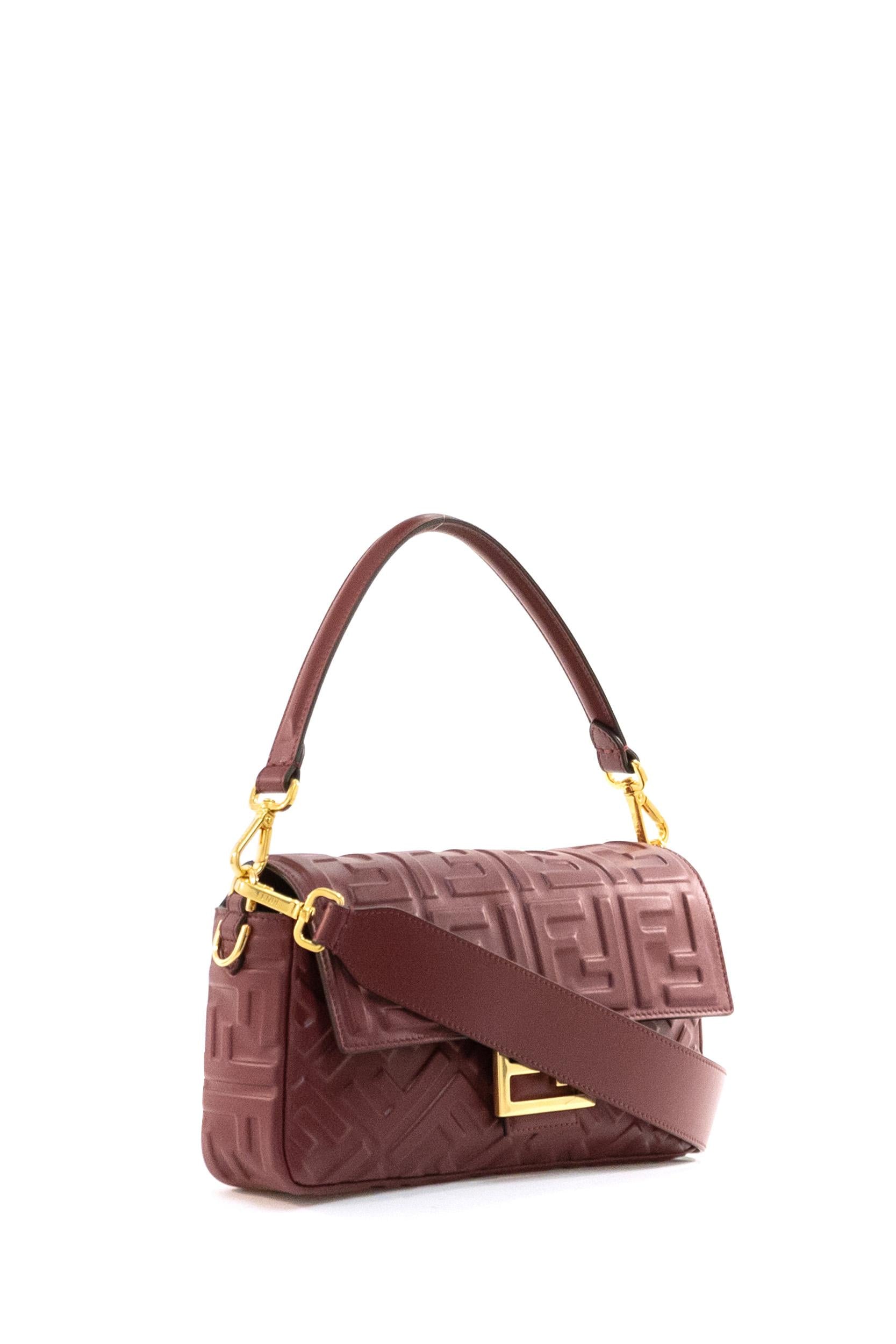 Borsa Baguette Media in Pelle<BR/> 8BR600 AT57 F1CGF FENDI 