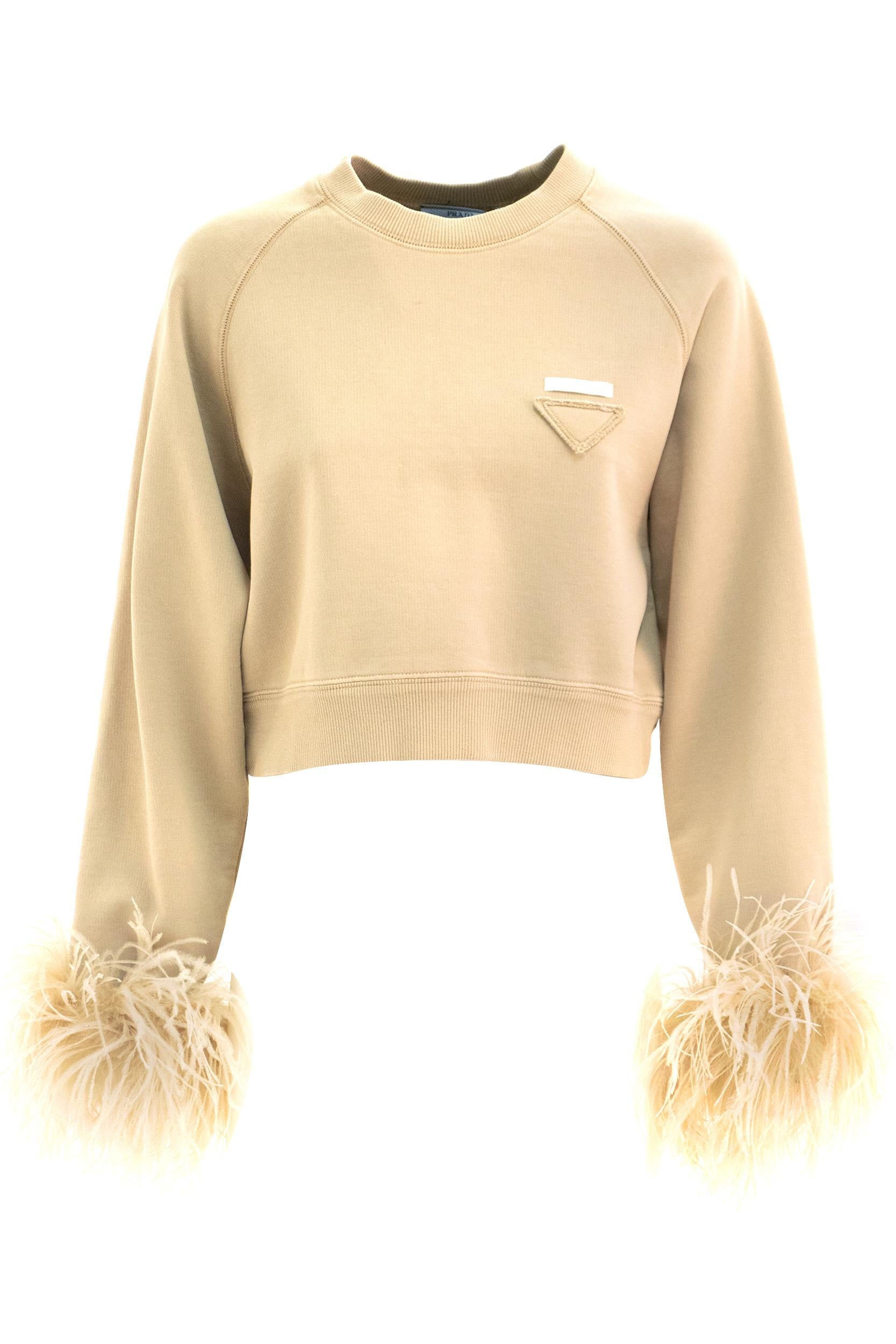 Felpa con piume<BR/> 134683 S OOO 13YG F0627 PRADA 