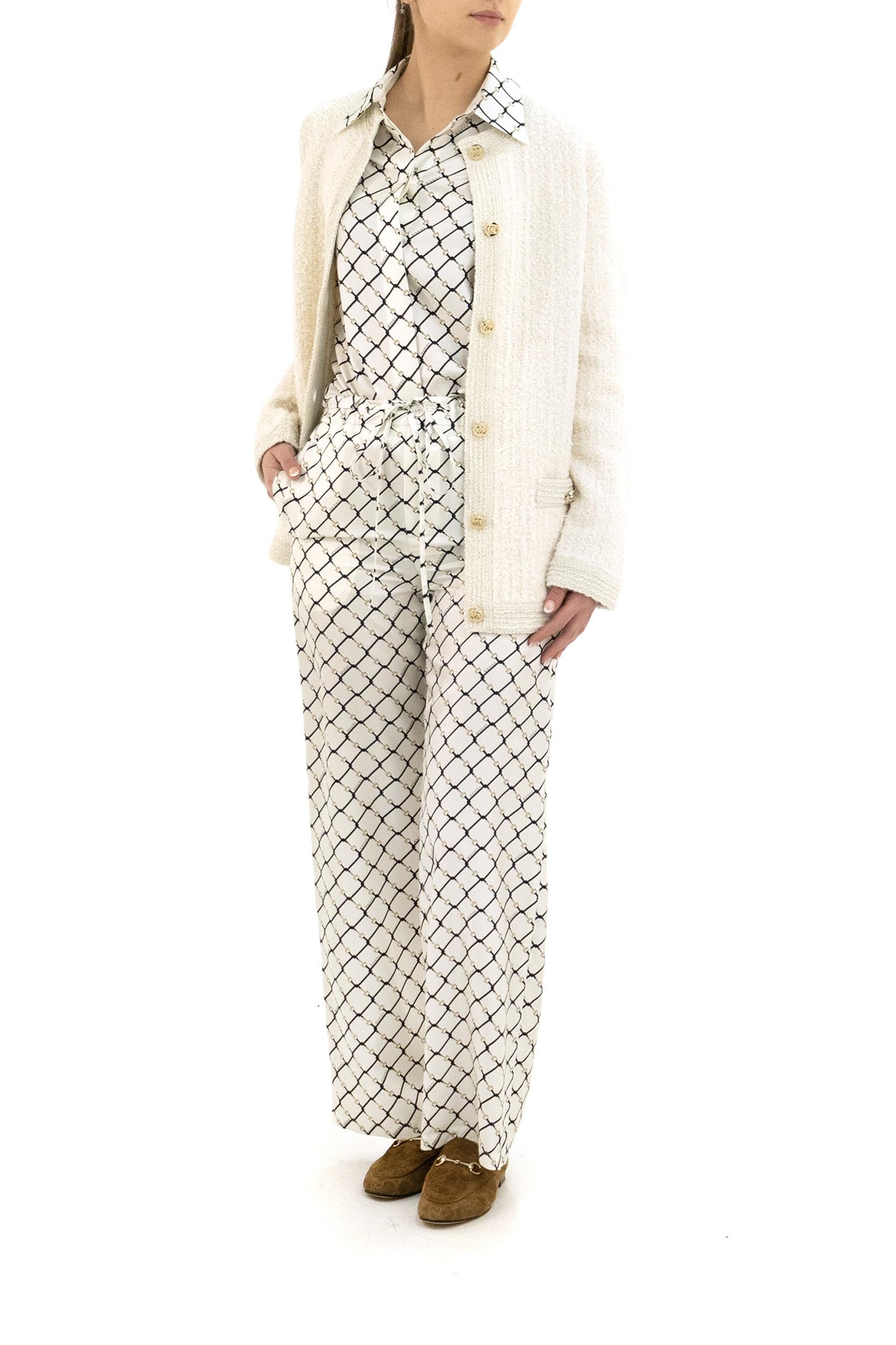 Cardigan in Lana Bouclé Lamé<BR/> 851946 XKFAR 9943 GUCCI 