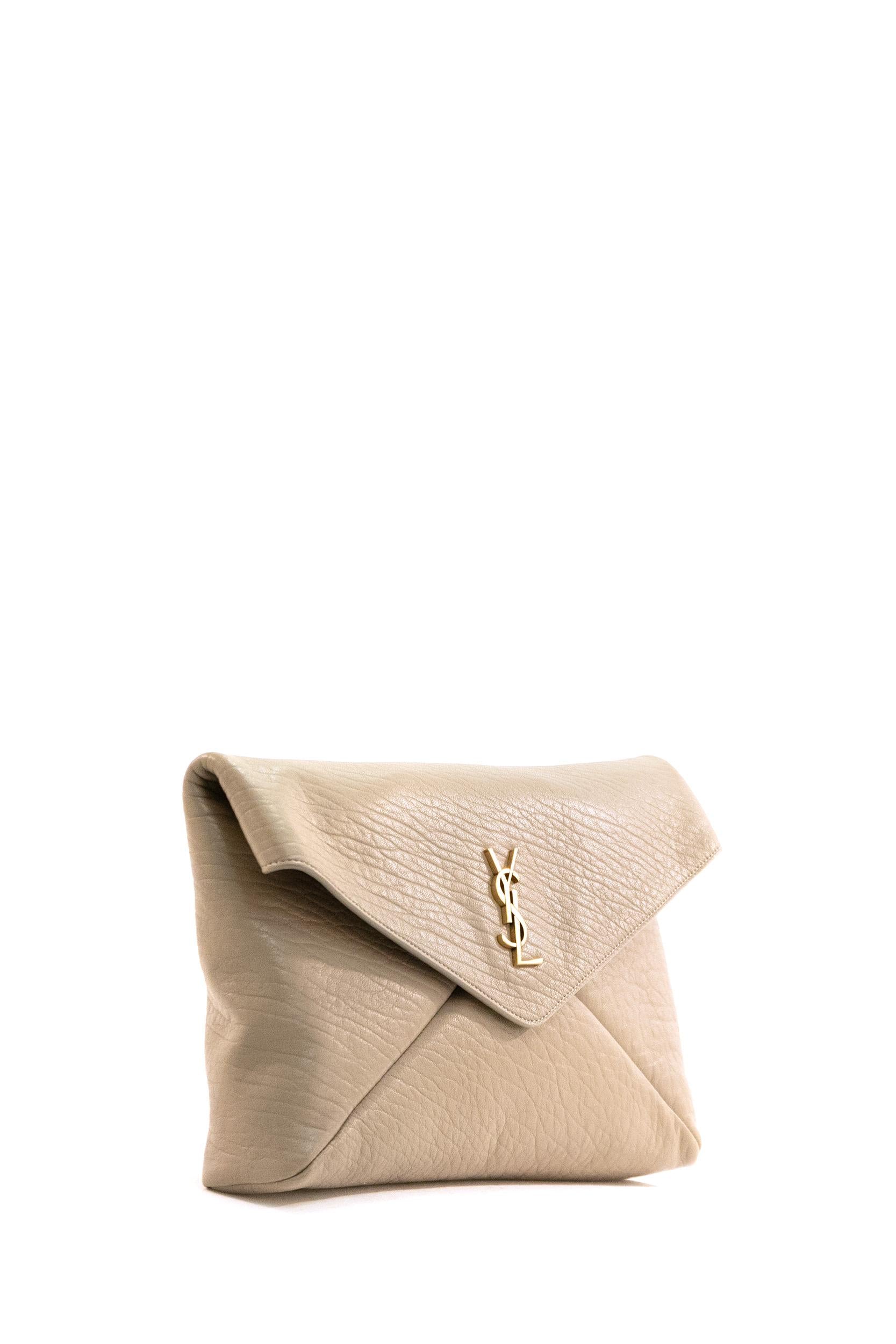 Pochette Envelope Pelle di Agnello beige<BR/> 769307 AACYT 1722 SAINT LAURENT 