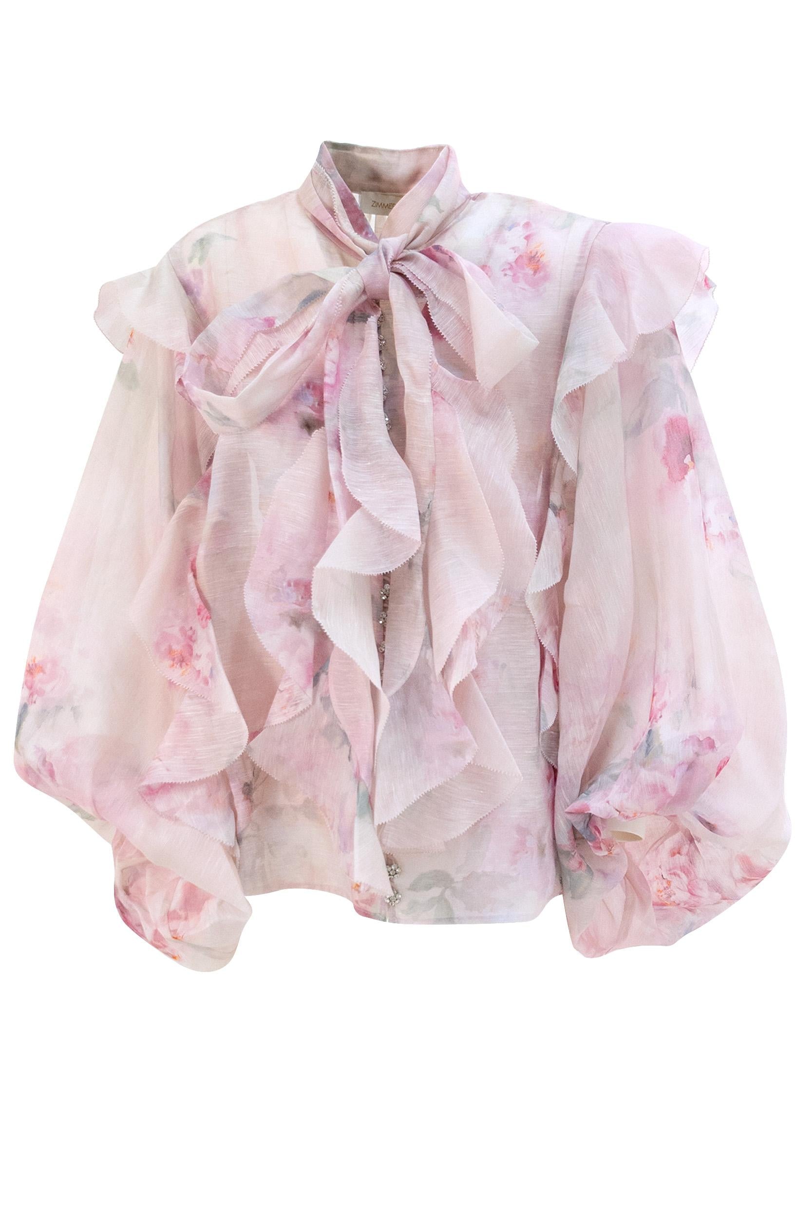 Blusa <BR/> 2856TR251 PINK FLORAL ZIMMERMANN 