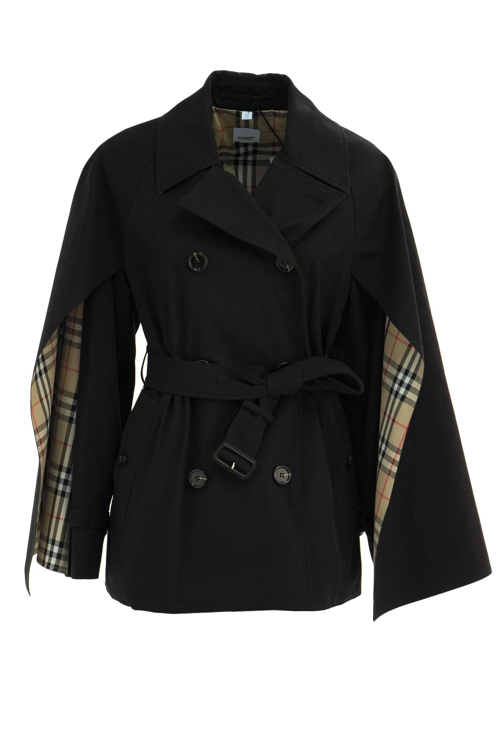 Giacca trench <BR/> 8071137 BLACK BURBERRY 