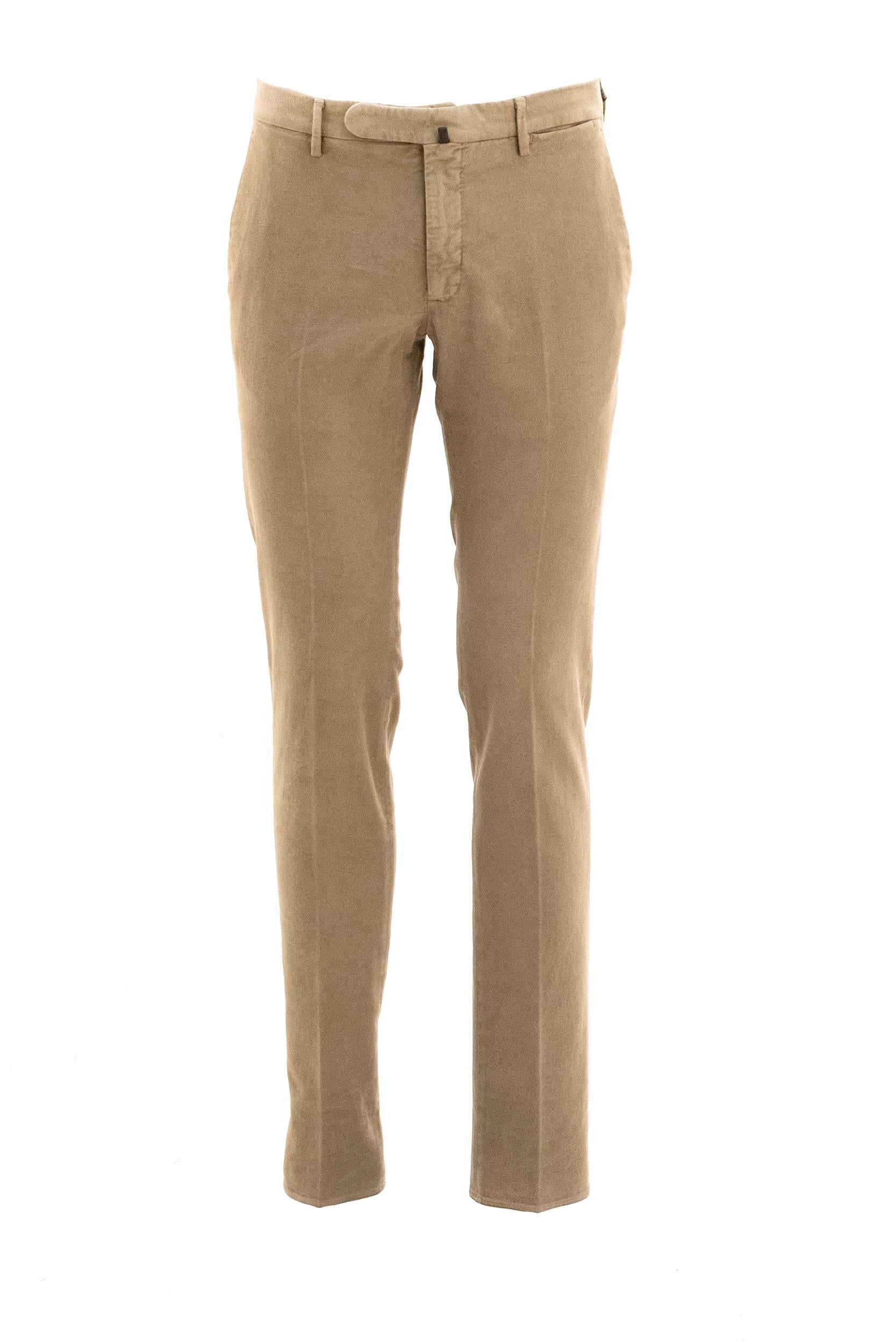 Pantaloni in fustagno di colore beige<BR/> 1W0030 40969 428 INCOTEX 
