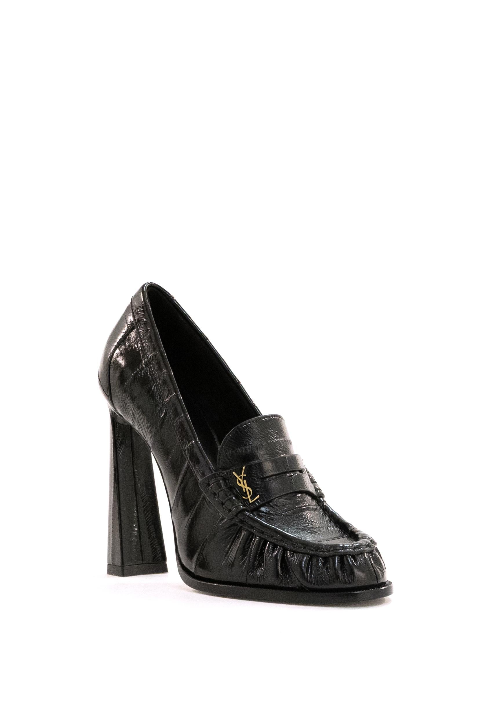 Décolleté Le Loafer in Anguilla<BR/> 858970 0WXAD 1000 SAINT LAURENT 