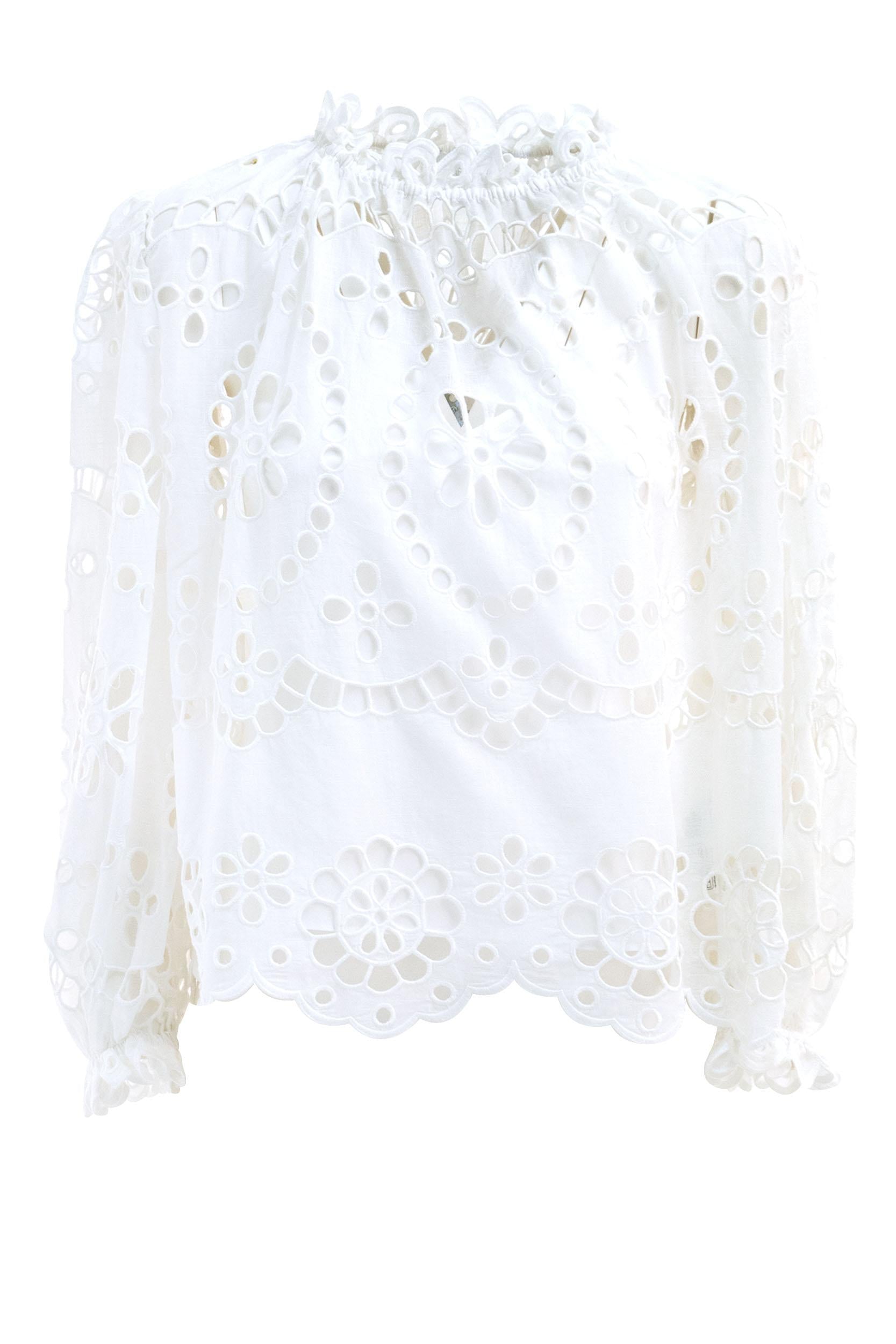 Blusa<BR/> 9168TRS245 IVORY ZIMMERMANN 