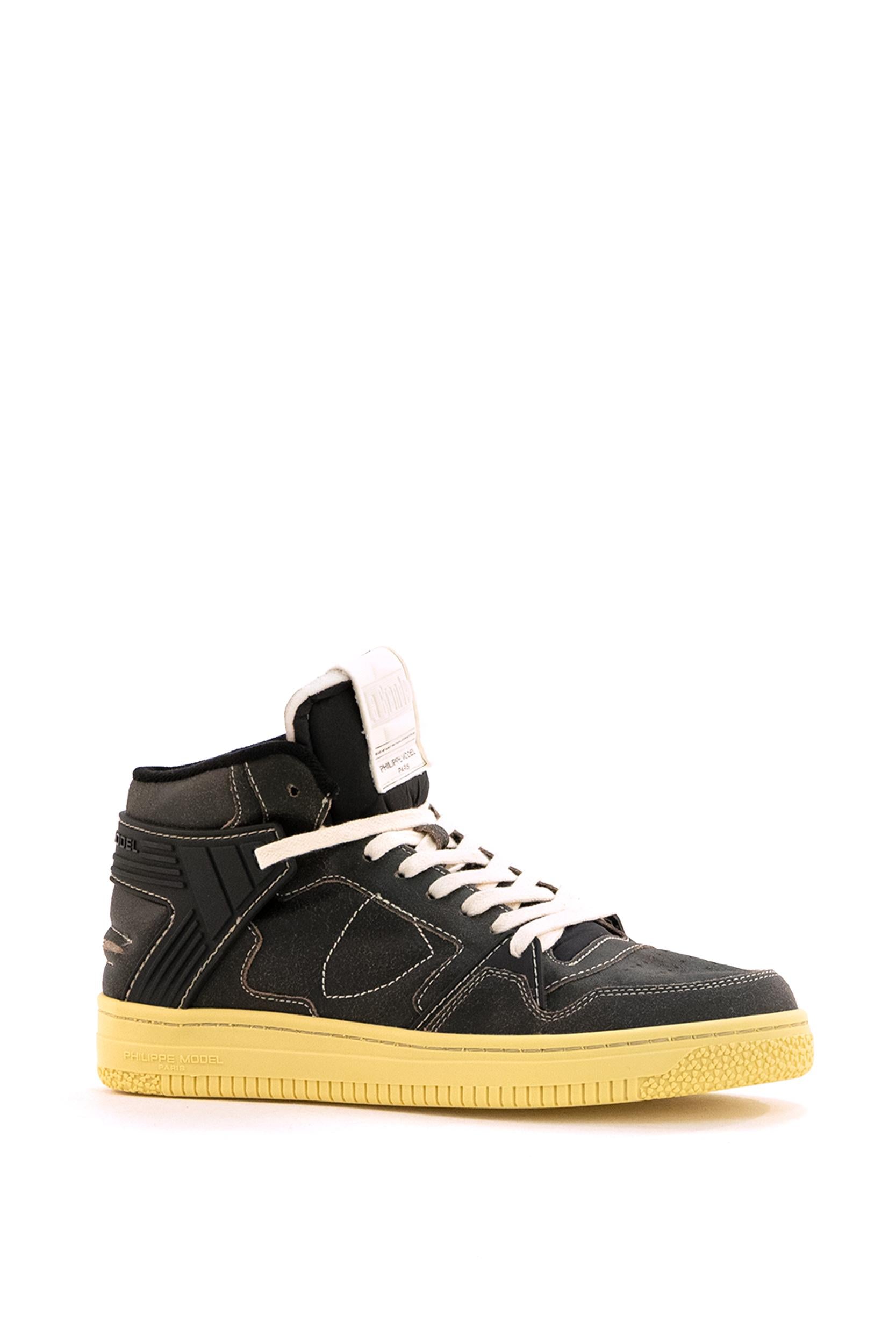Sneakers La Grande in pelle di colore nero<BR/> LGMU CR02 PHILIPPE MODEL 