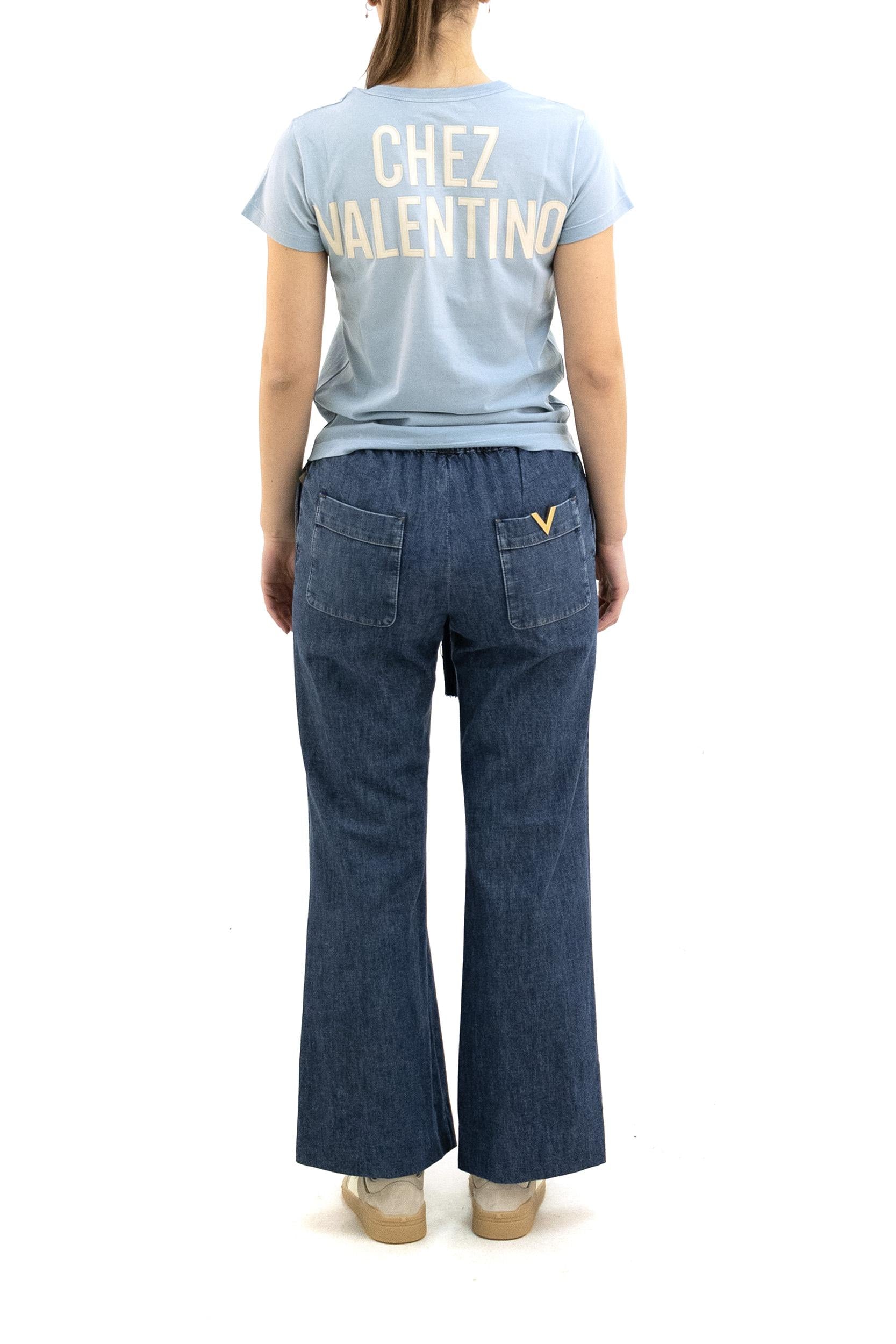 T-shirt in Jersey con Stampa<BR/> 8B3MG24Y9GL C5Q VALENTINO GARAVANI 