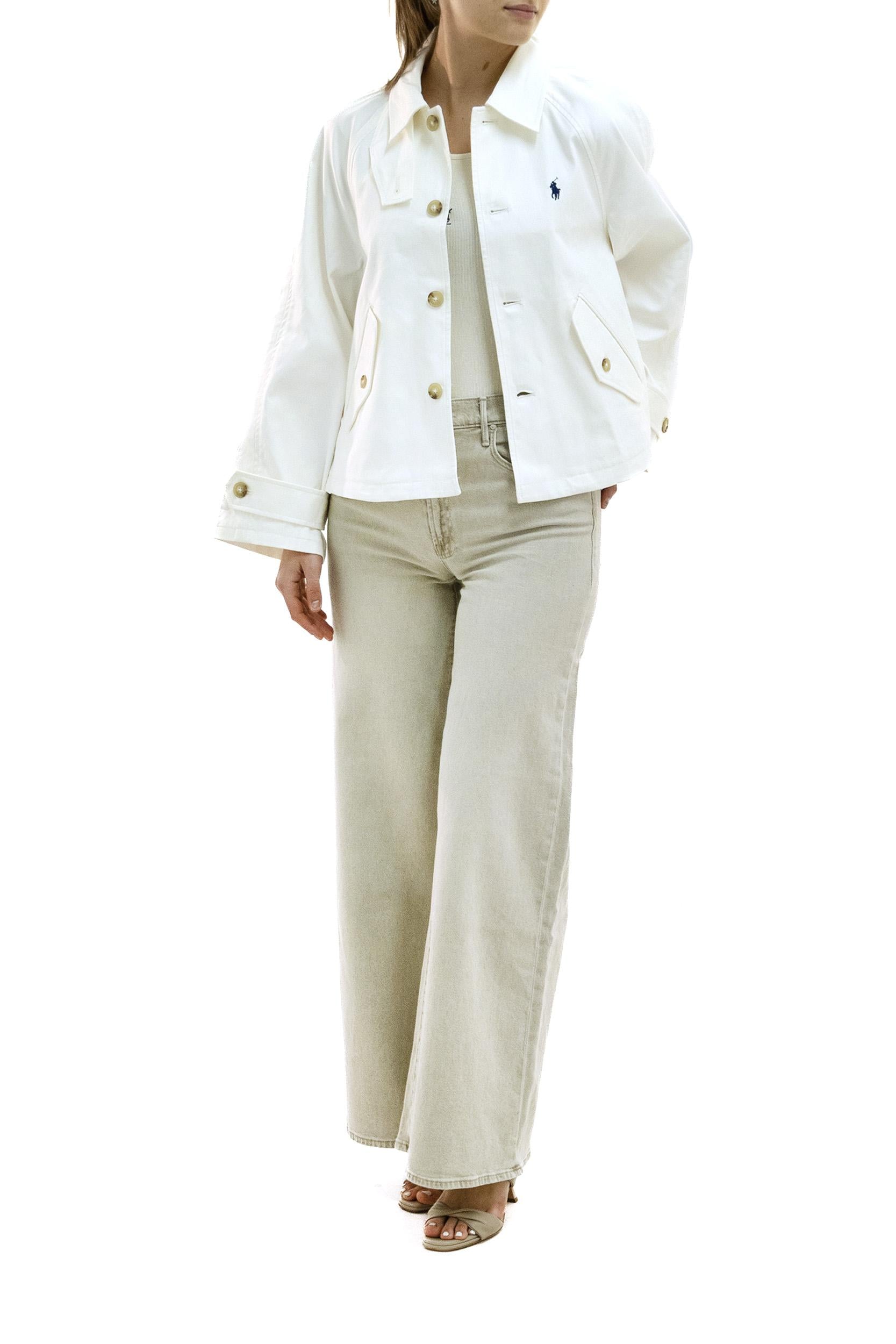 Giacca in Twill di Cotone colore crema<BR/> 211A93141002 CREAM POLO RALPH LAUREN 