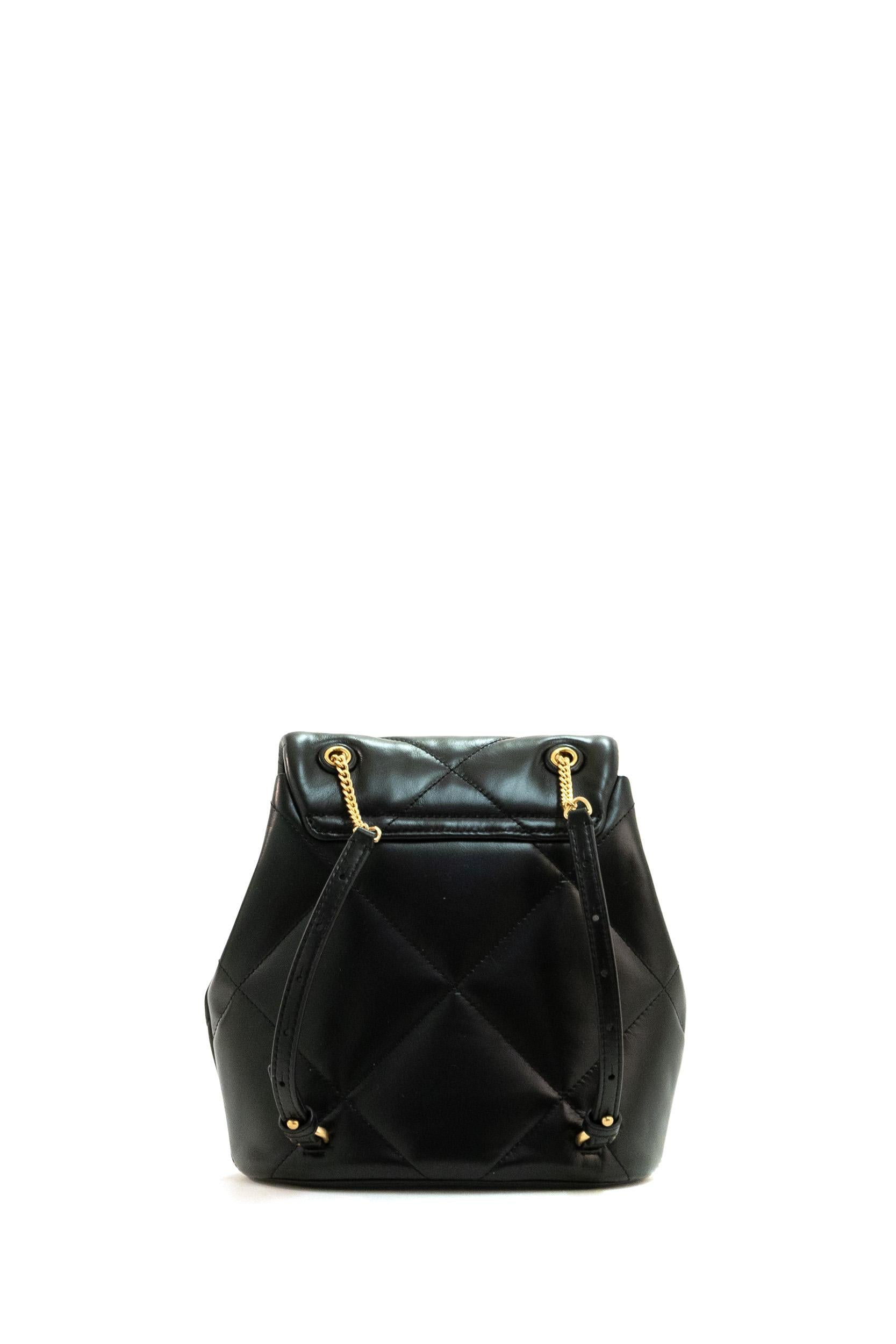 Zaino Kira in pelle trapuntata di colore nero<BR/> 170485 001 TORY BURCH 