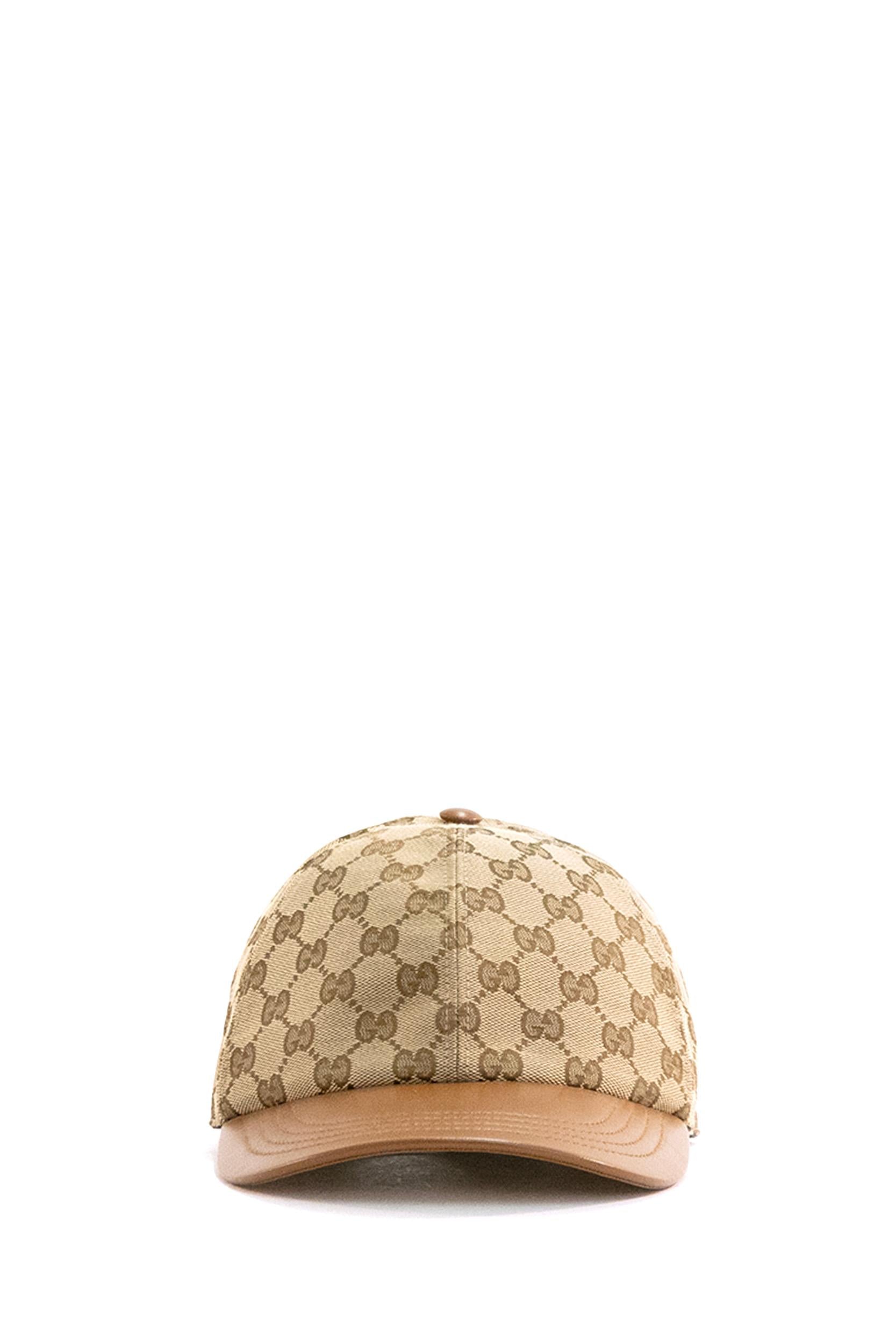 GUCCI Cappello Baseball tessuto e pelle<BR/> 847741 3HBFY 9765 GUCCI 