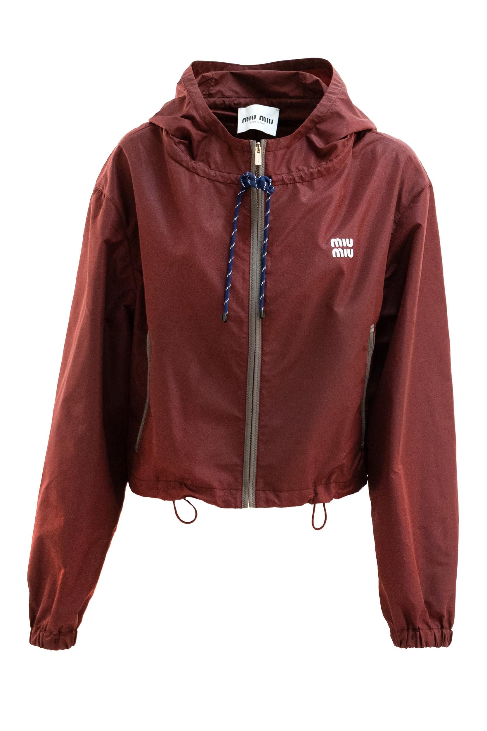 Blouson in Tela Tec color bordeaux<BR/> ML1054 S OOO 13MF F0399 MIU MIU