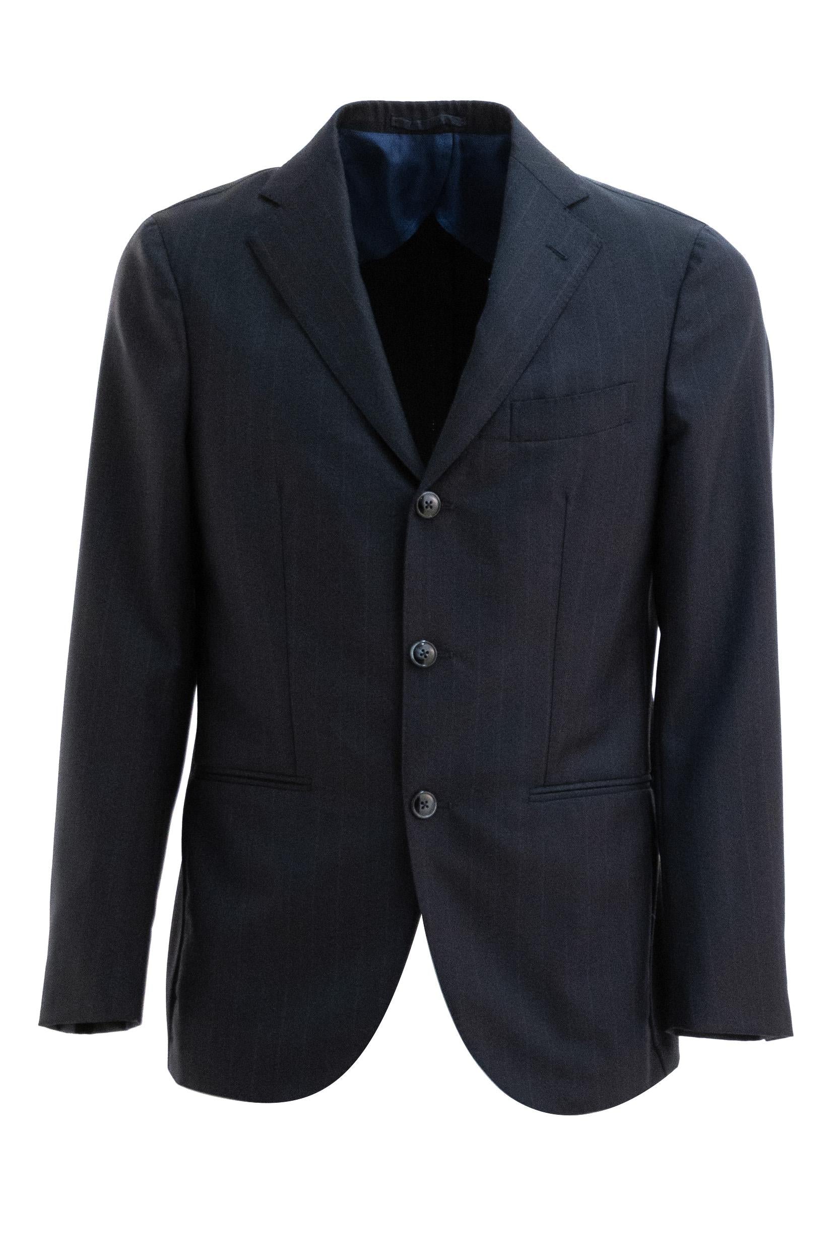 Abito blu gessato SLELLO9120 001 BARBA 