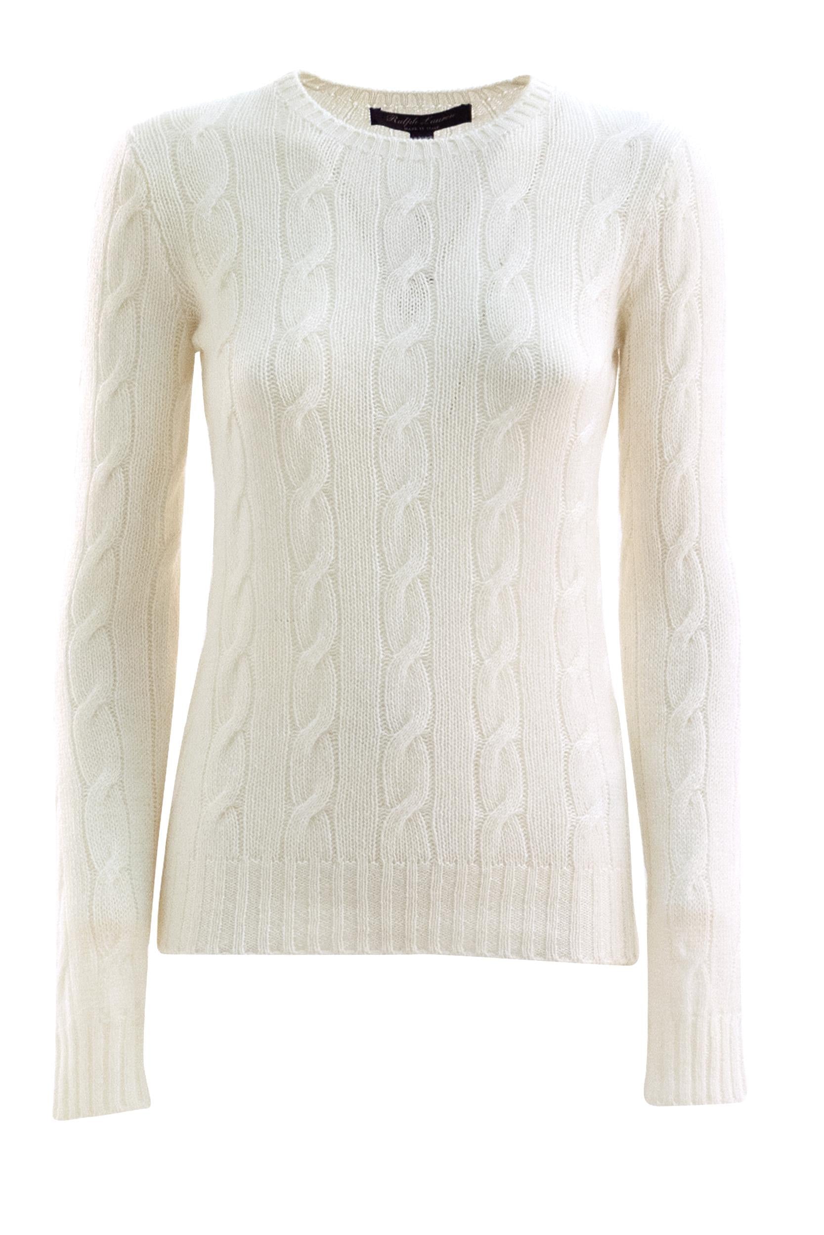 Pullover<BR/> 290963054004 LUX CREAM RALPH LAUREN 
