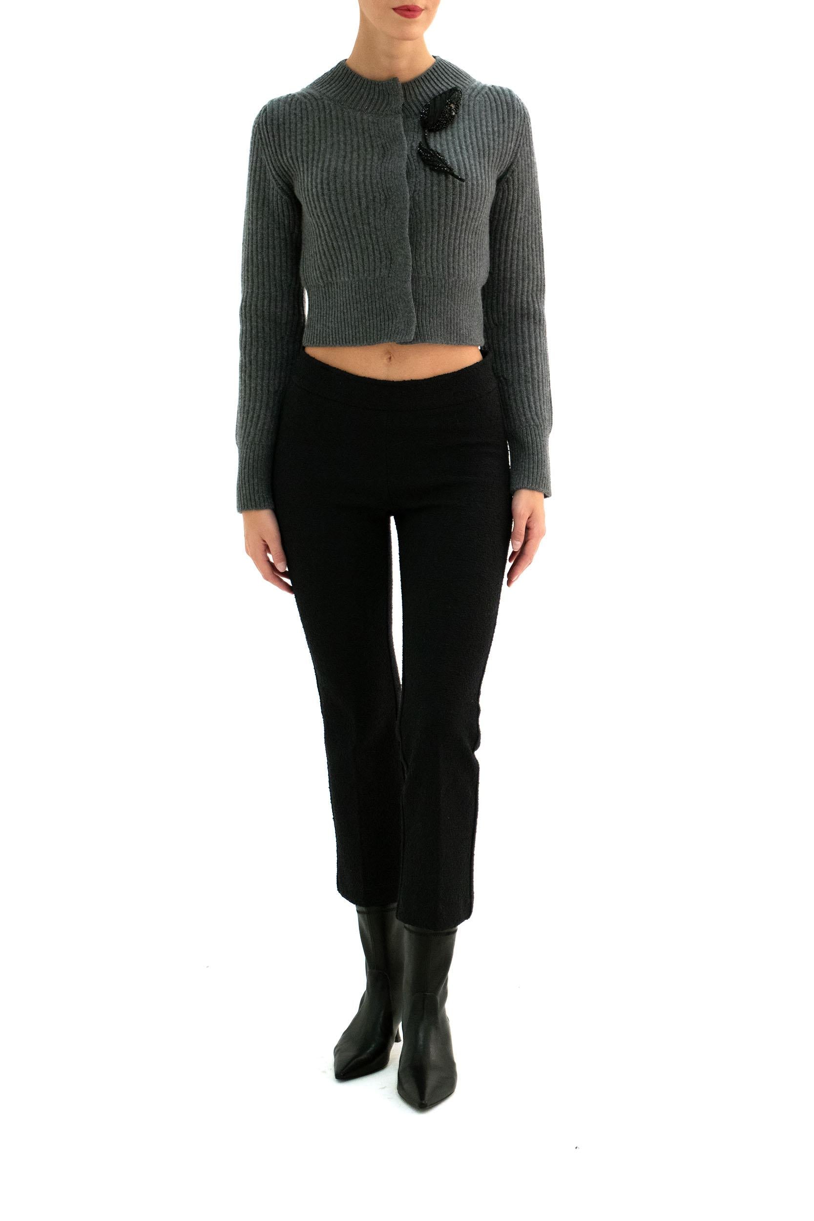 Pantaloni <BR/> LEO F1695 BLACK AVENUE MONTAIGNE 