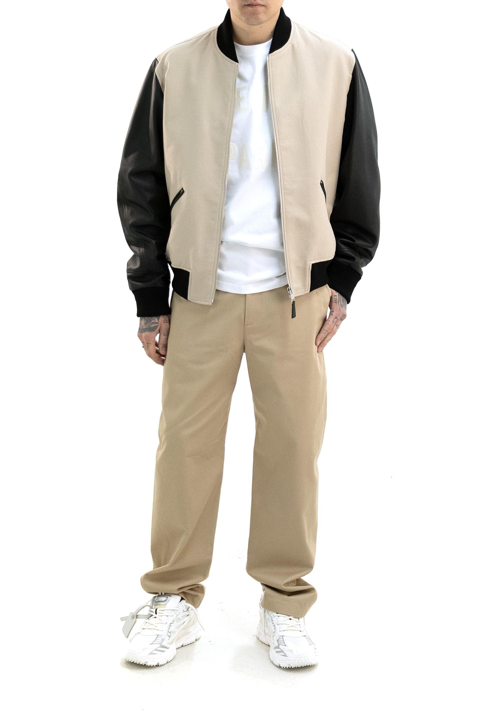 Bomber in cotone di colore beige<BR/> BM01DZ6Y45 007 GIVENCHY 