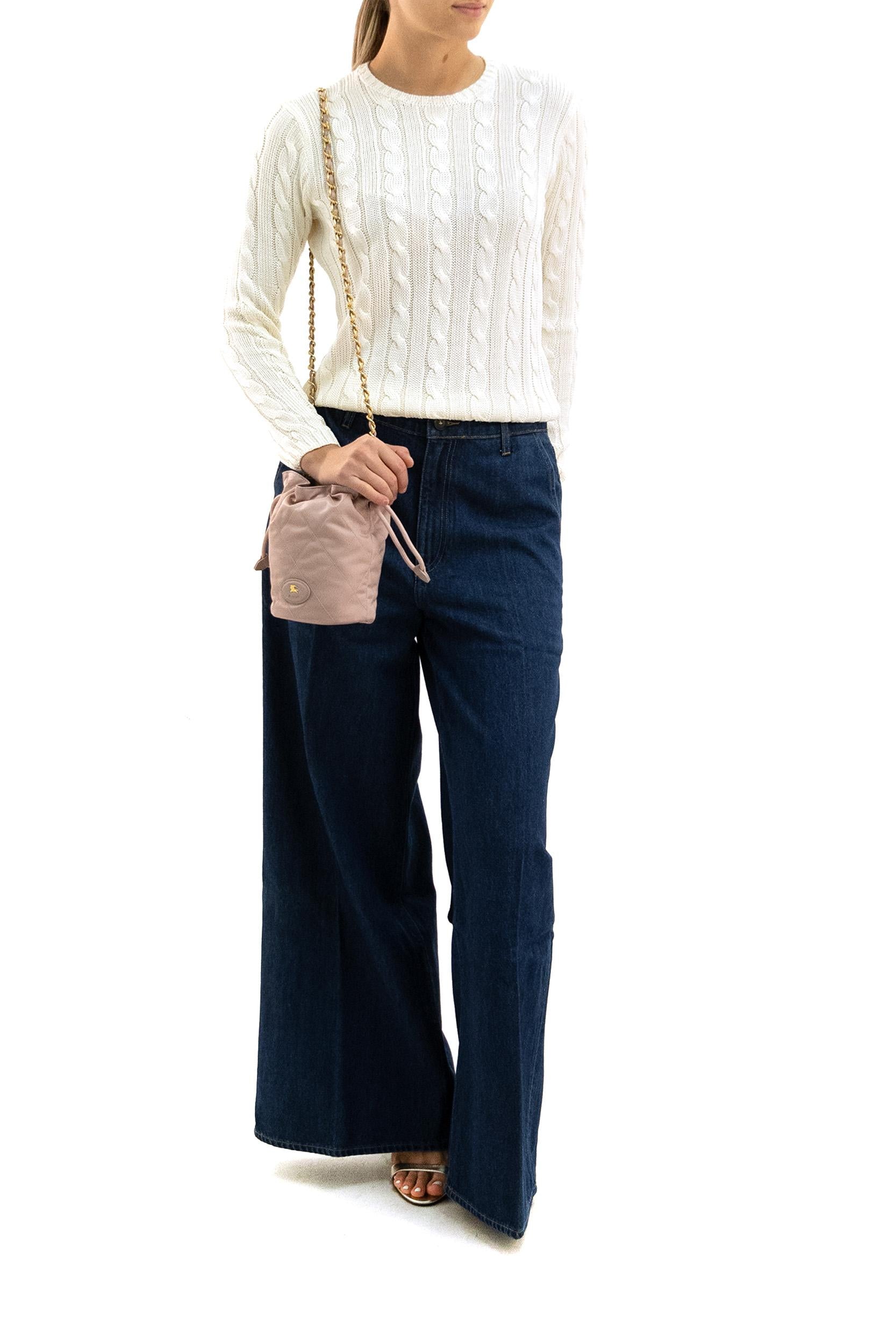Pullover in Seta Crema<BR/> 290900054006 CREAM RALPH LAUREN 