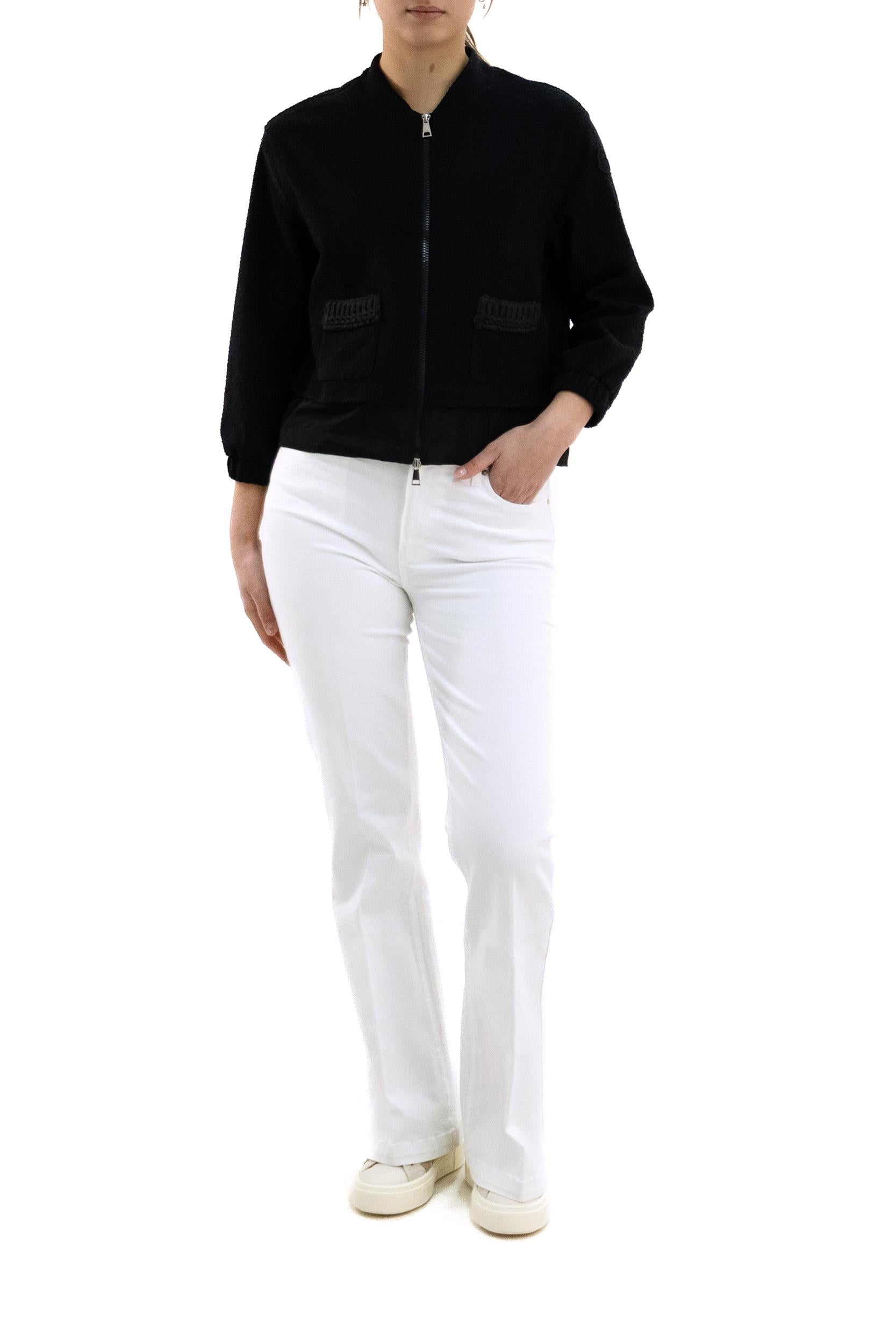 Maglia Aperta in Cotone con Zip<BR/> 8G000-26 89BDU 742 MONCLER 