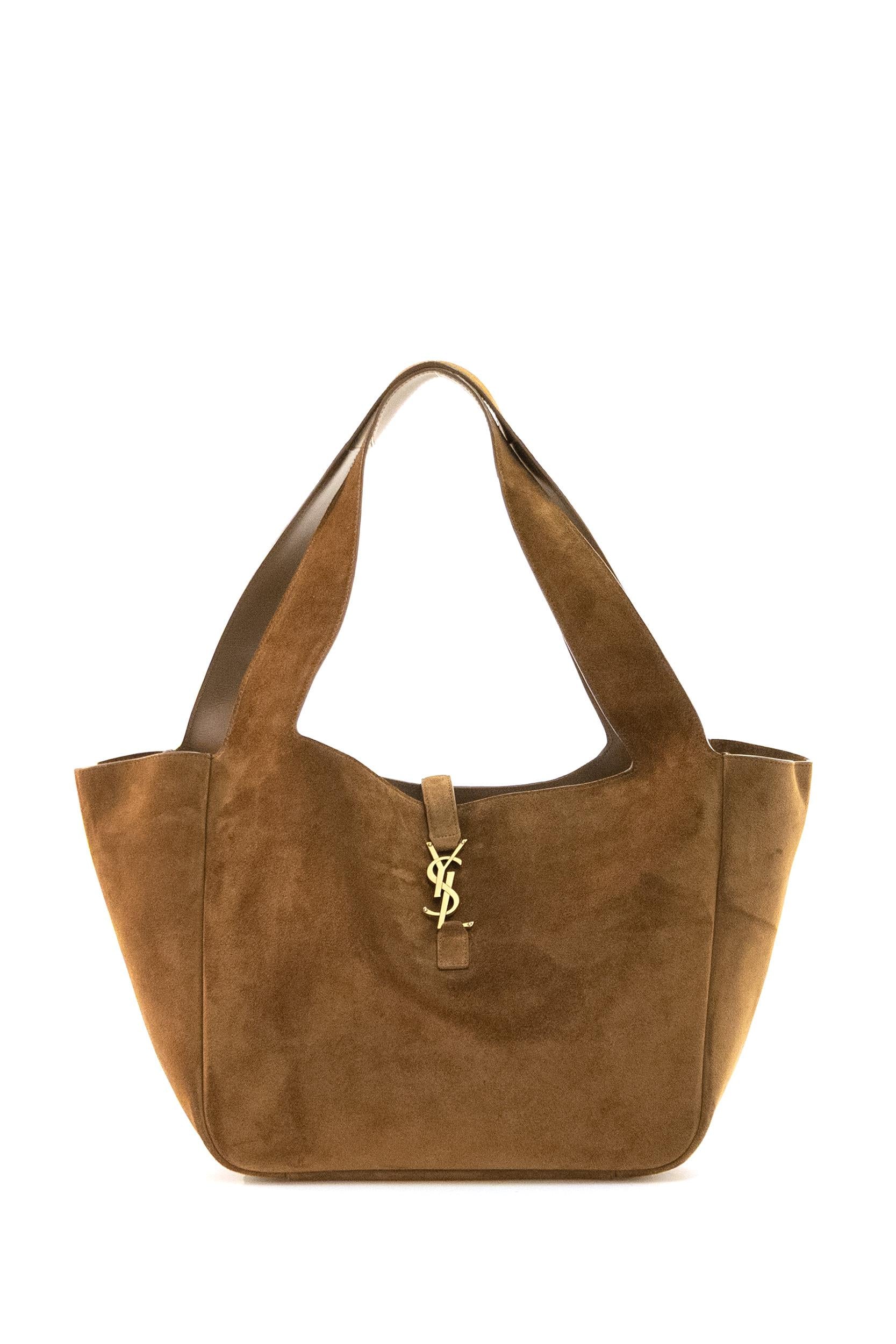 Borsa a mano Le 5 à 7 Bea in suede color cammello<BR/> 763435 008IW 2885 SAINT LAURENT 