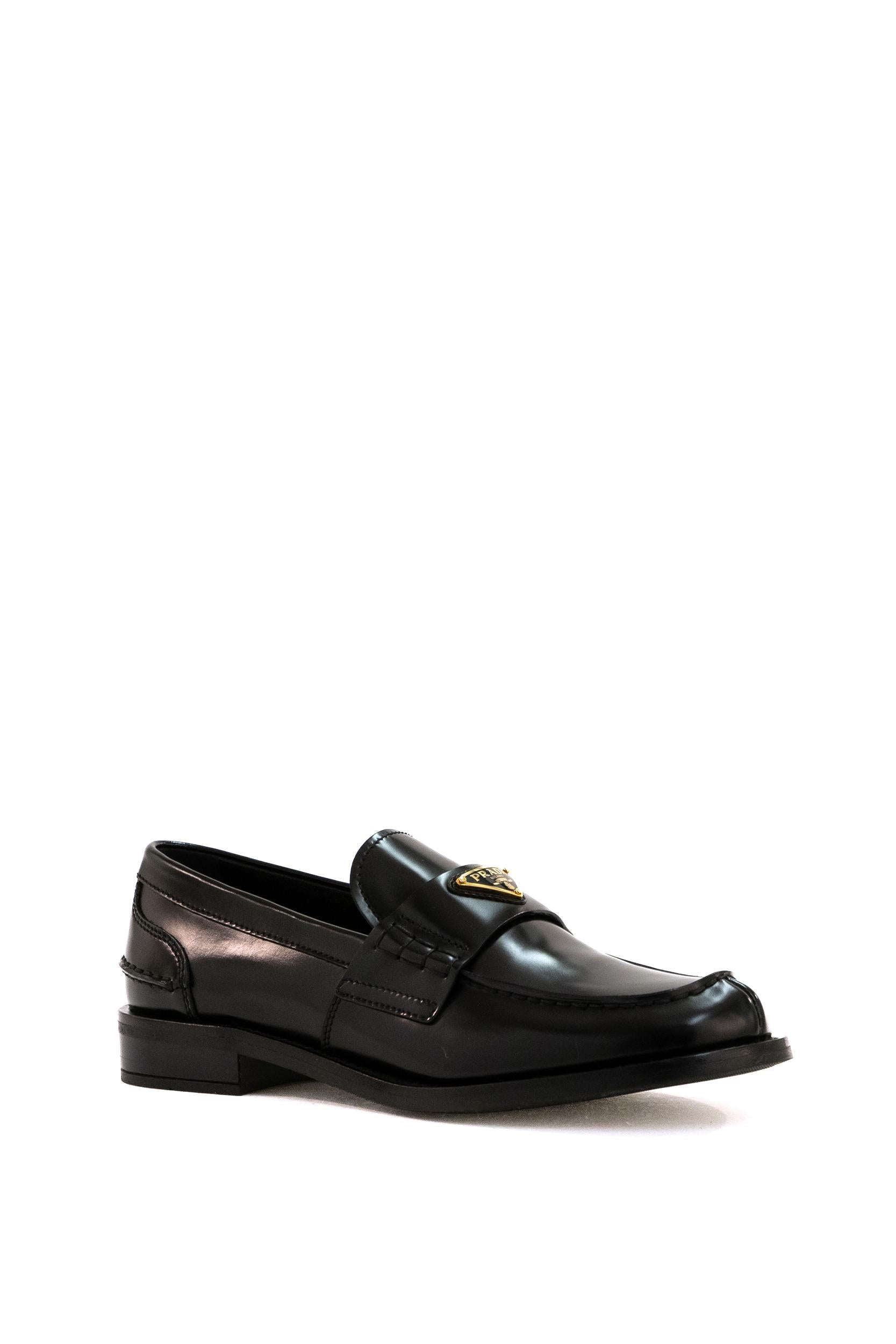 Mocassini in pelle spazzolata<BR/> 1D813N F A020 055 F0002 PRADA 