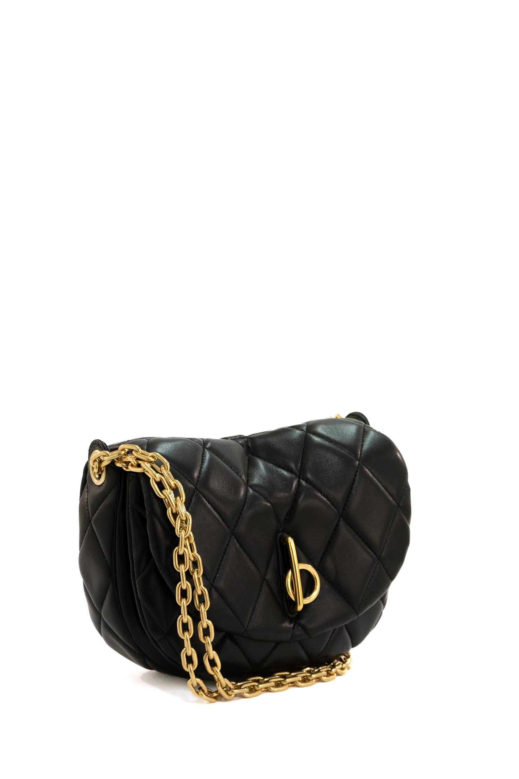 Borsa Rocking Horse<BR/> 8104628 BLACK/GOLD BURBERRY 