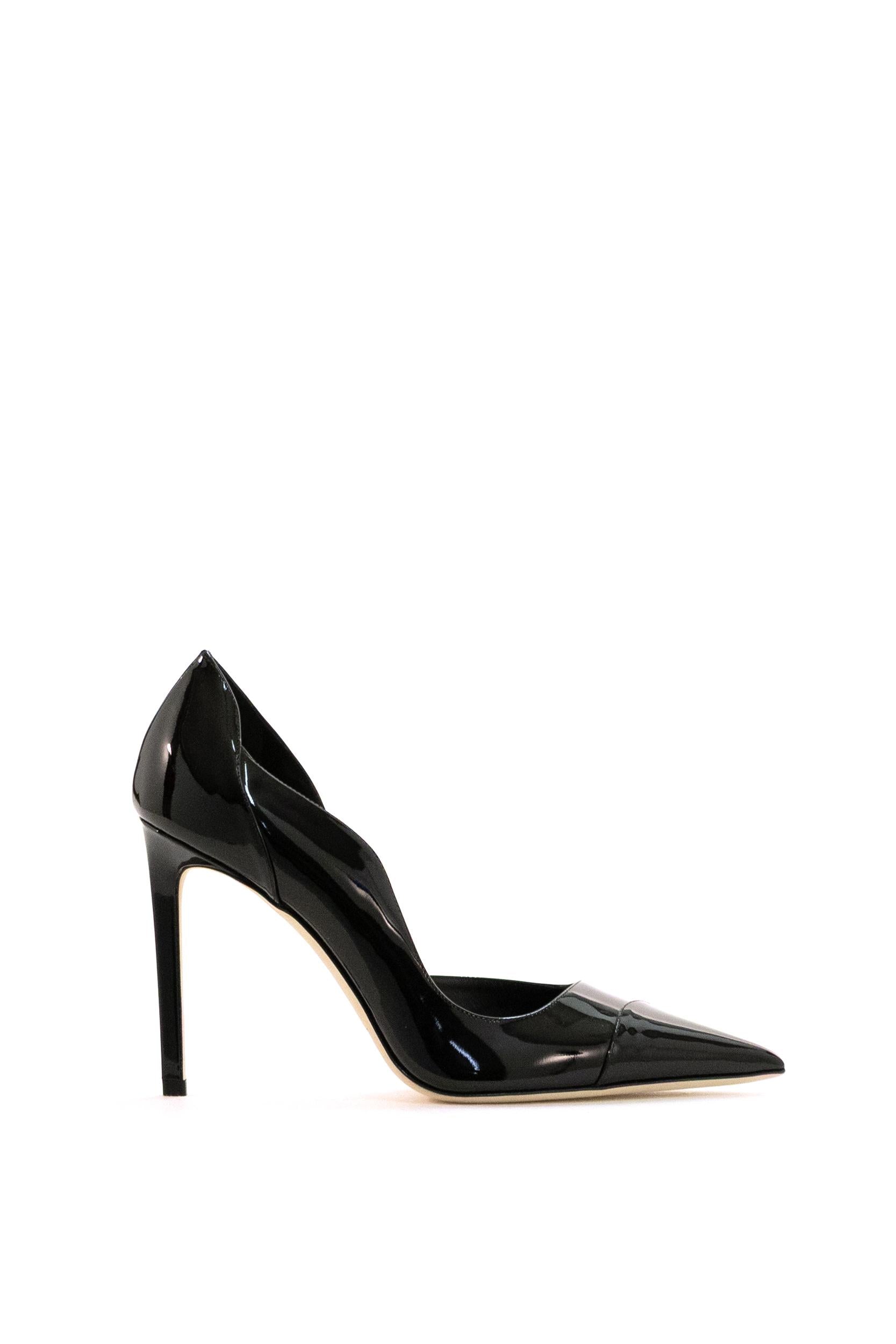 Décolleté Brigitte in Vernice<BR/> BRIGITTE 100 PAT BLACK JIMMY CHOO 