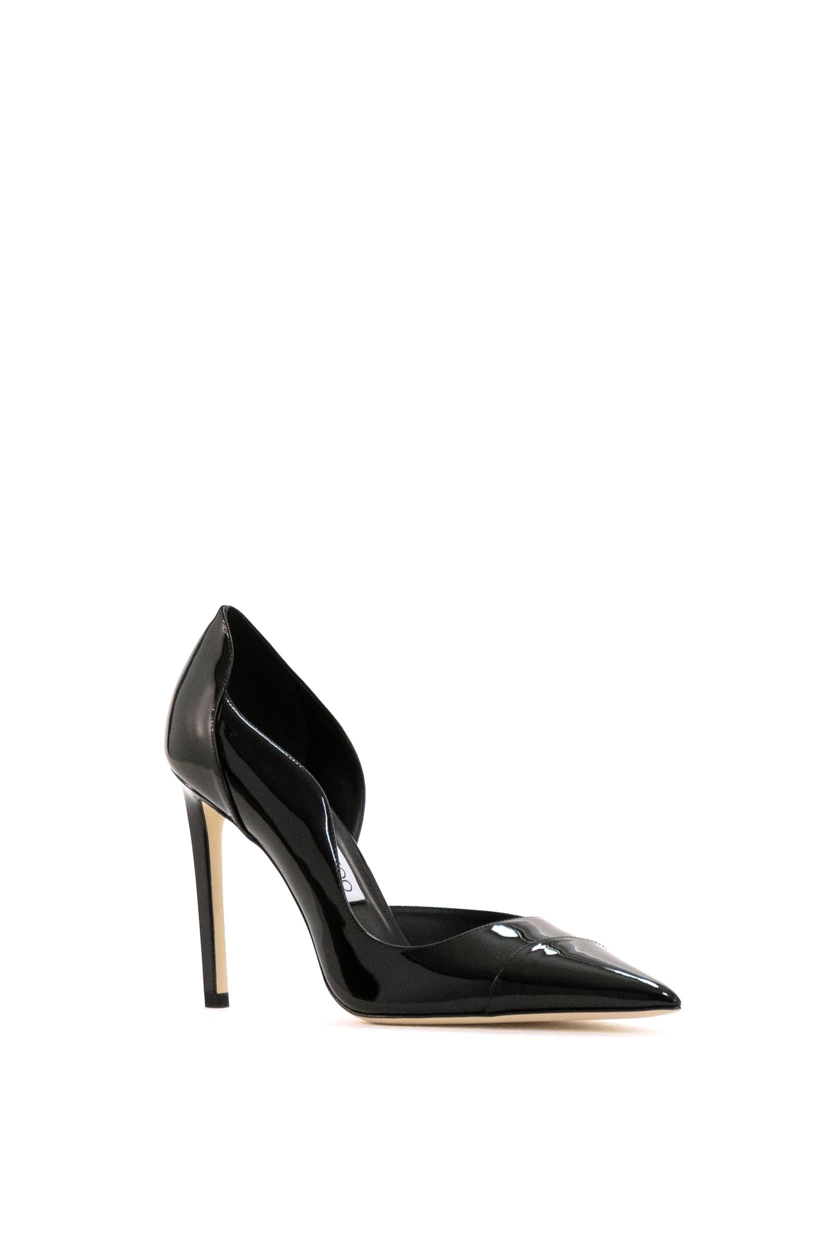 Décolleté Brigitte in Vernice<BR/> BRIGITTE 100 PAT BLACK JIMMY CHOO 