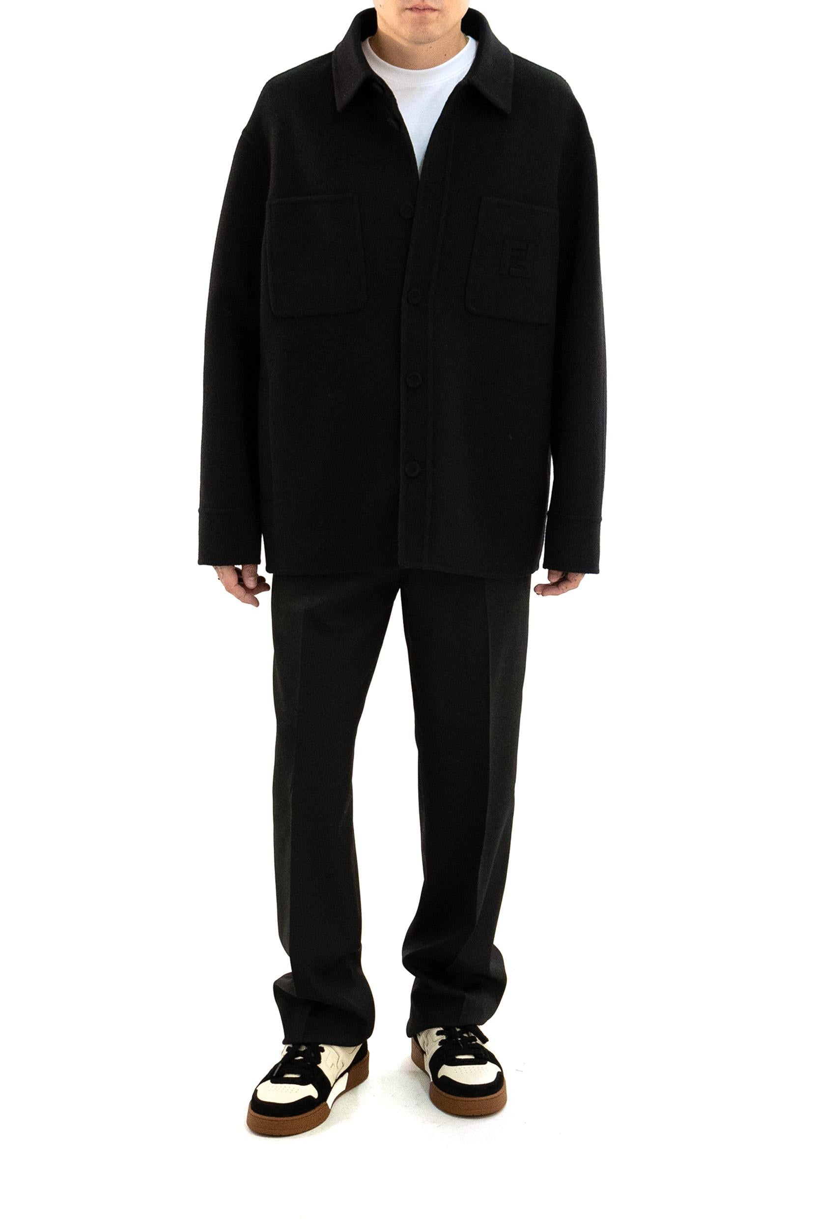 Blouson in lana di colore nero<BR/> FW1500 AVIX F1FL8 FENDI 