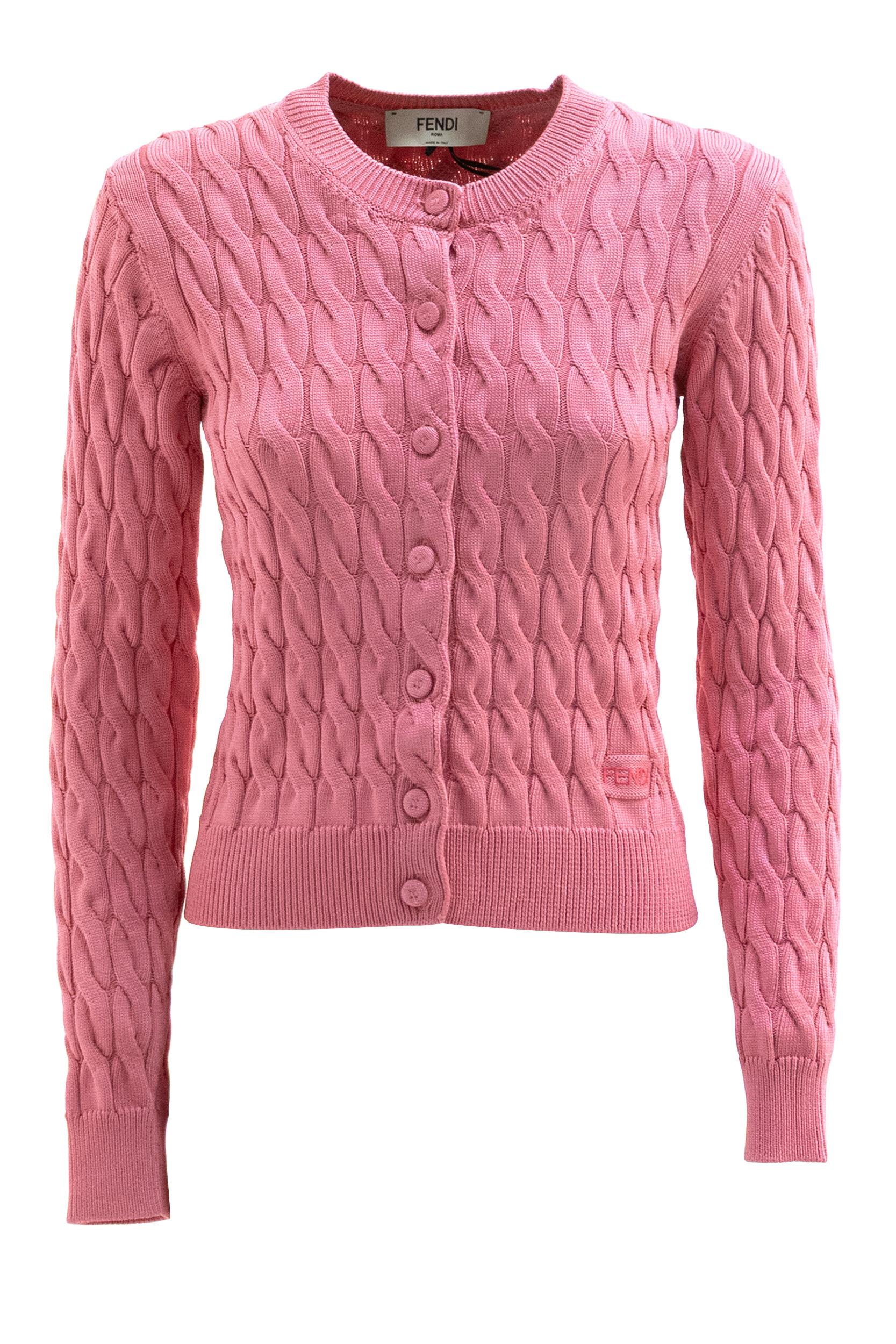 Cardigan in Viscosa<BR/> FZE577 AWIQ F1W0E FENDI 