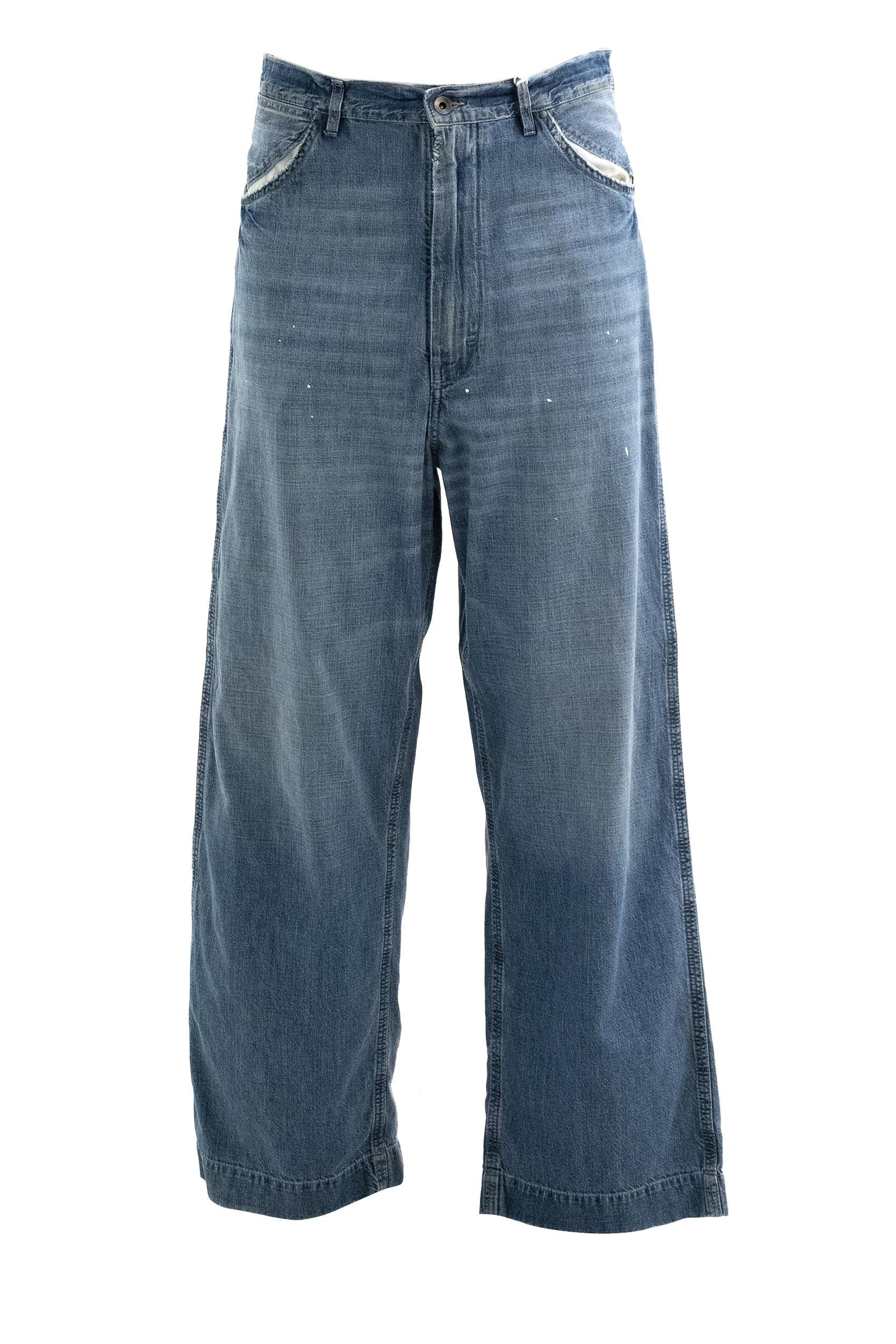 Jeans in denim di colore azzurro<BR/> S50KA0711 M30021 963 MAISON MARGIELA 